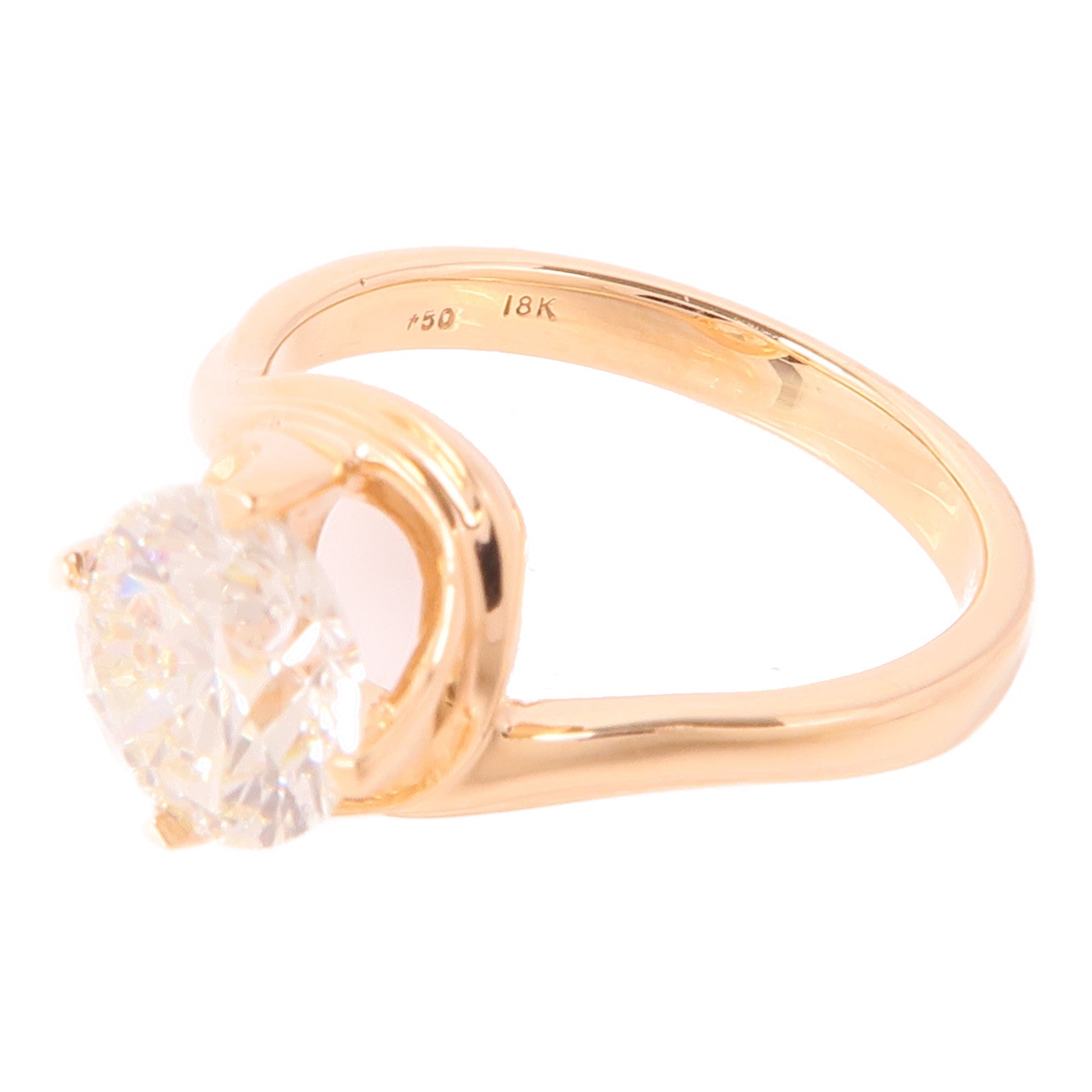 JEWELRY 18K玫瑰金Diamond Ring鑽石戒指US#4.75