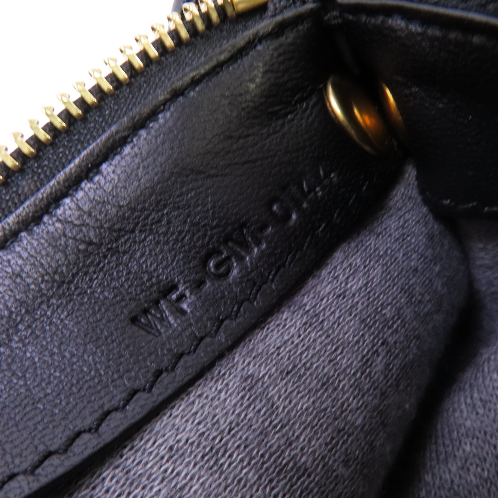 CELINE GHW Trio Shoulder Bag Crossbody Lambskin Leather