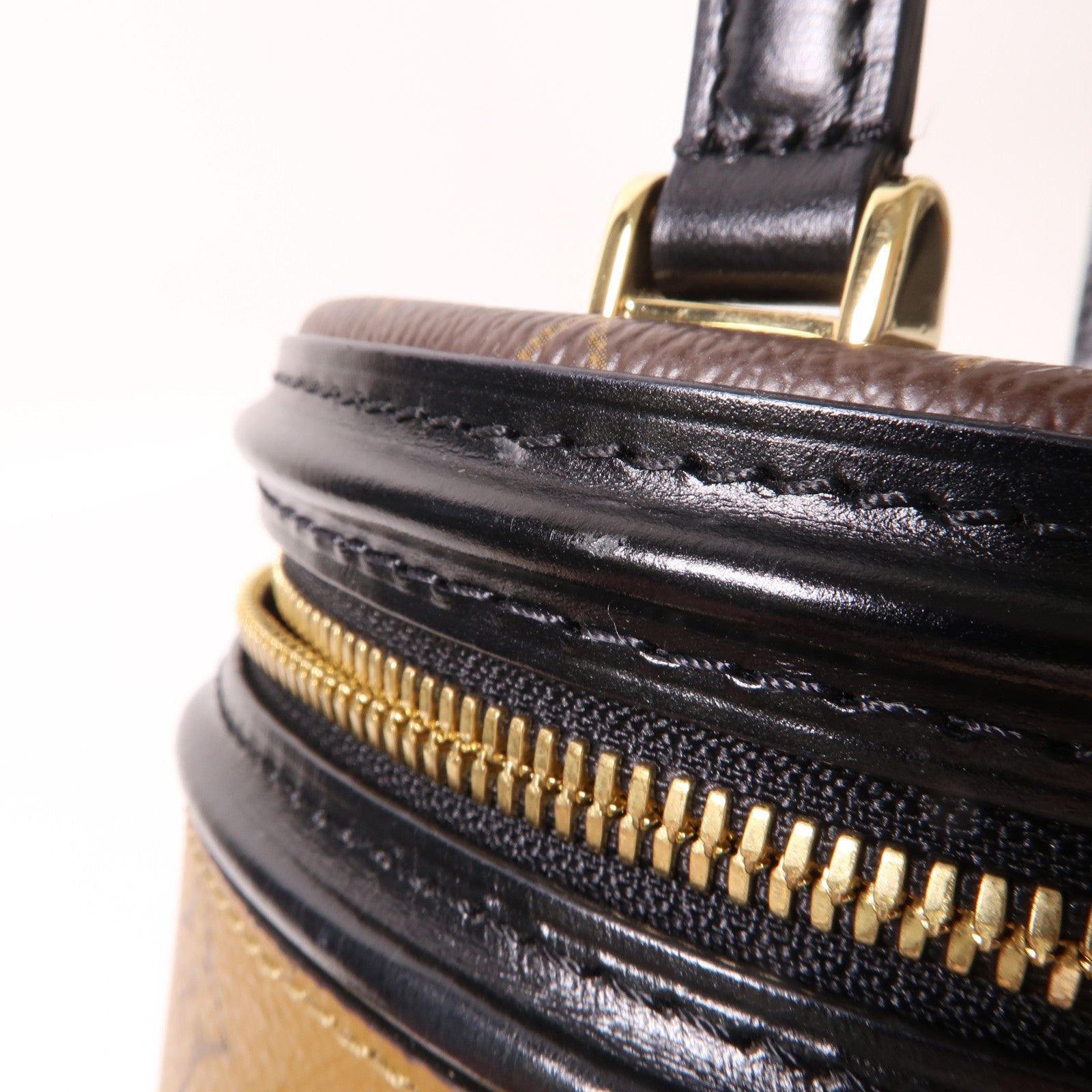 LOUIS VUITTON 【激減優惠】Monogram Reverse Cannes金扣手挽肩背兩用袋啡色