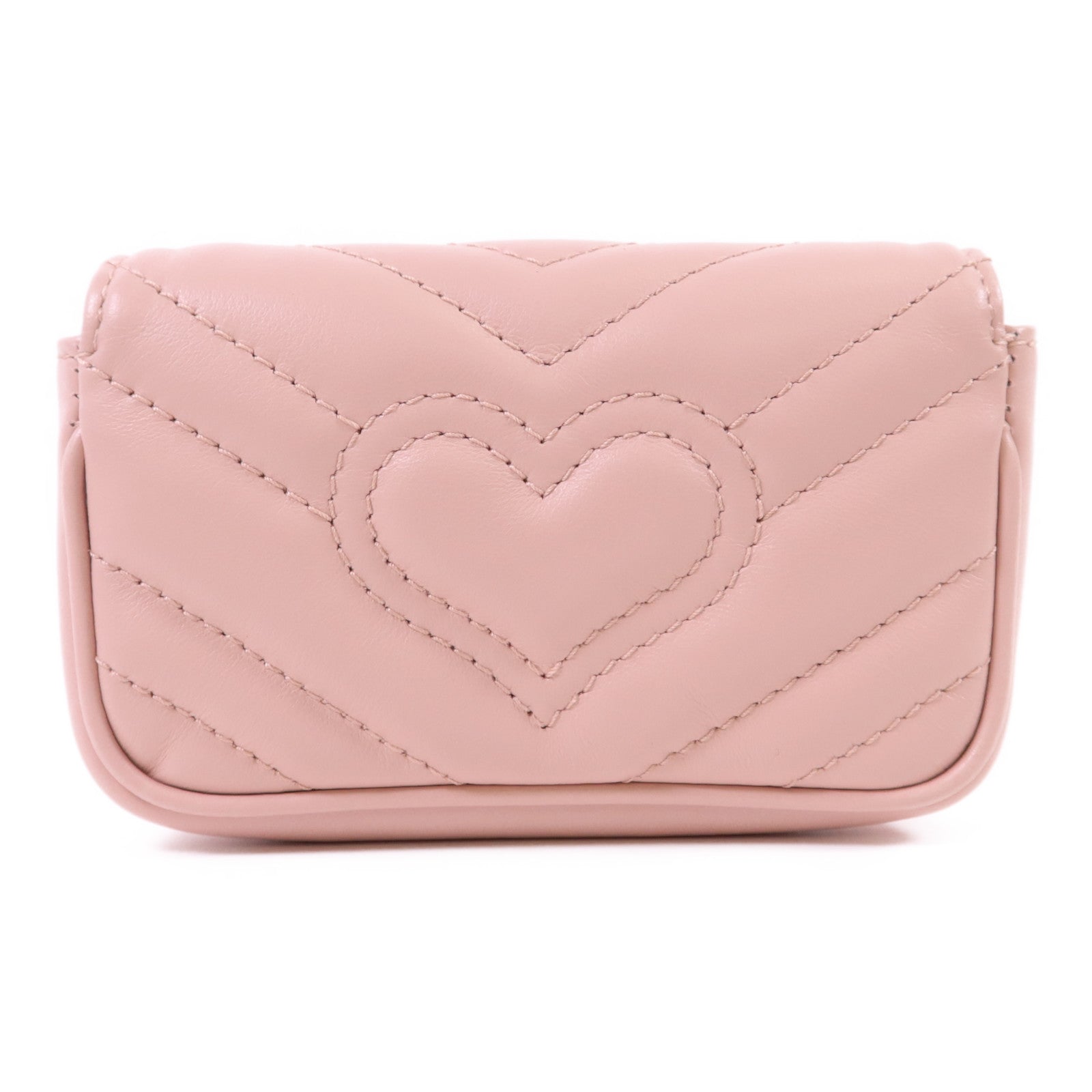 GUCCI 皮革GG Marmont Super Mini Chain Bag金扣手挽袋