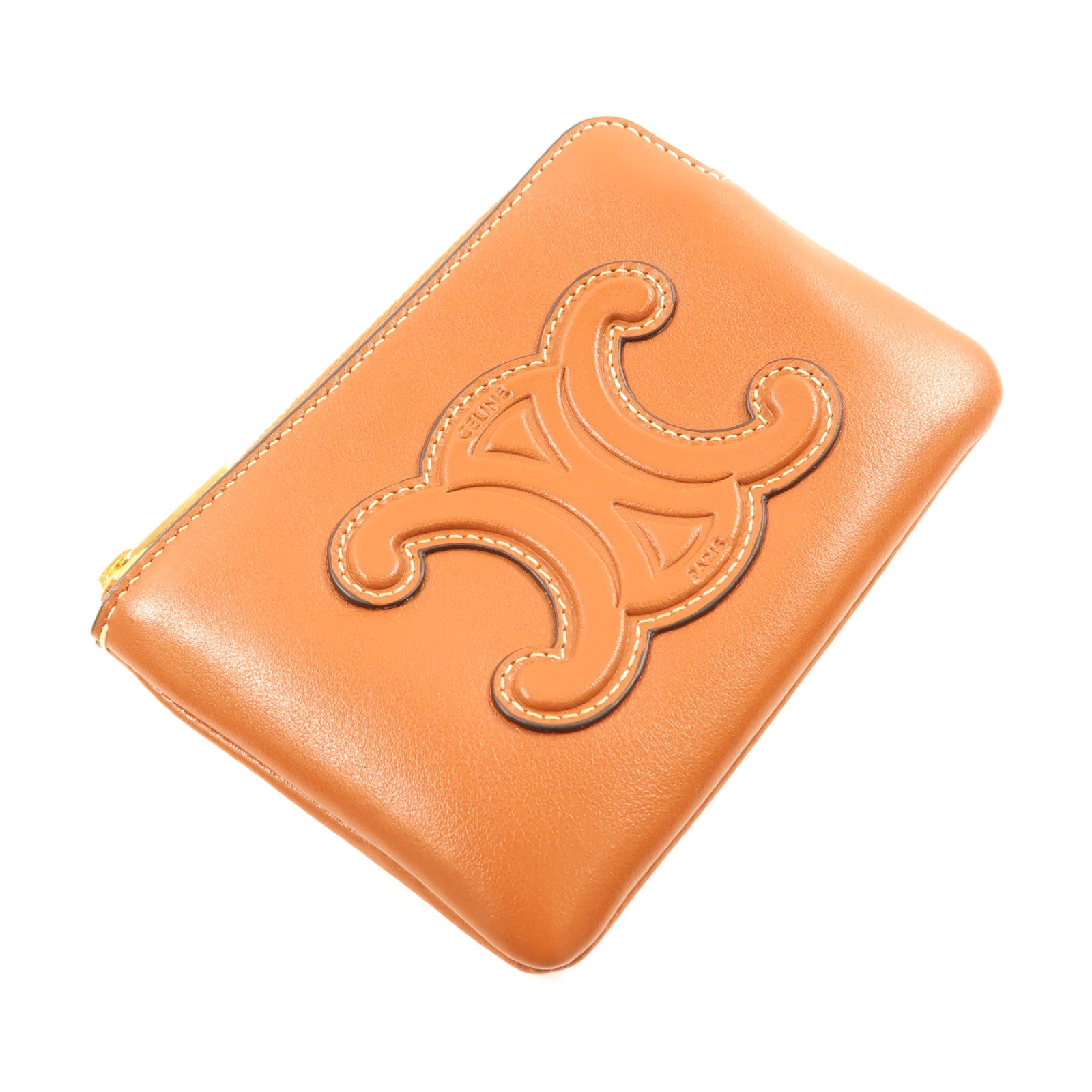 CELINE 牛皮皮革Coin Bag金扣零錢包