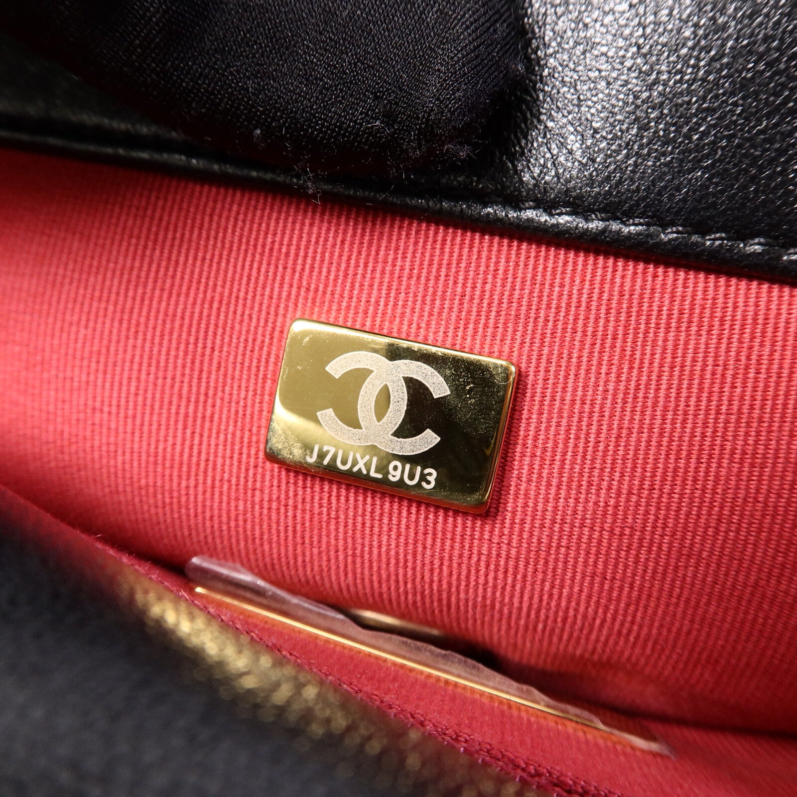 CHANEL 羊皮皮革Chanel 19 Small鏈帶手挽肩背兩用袋