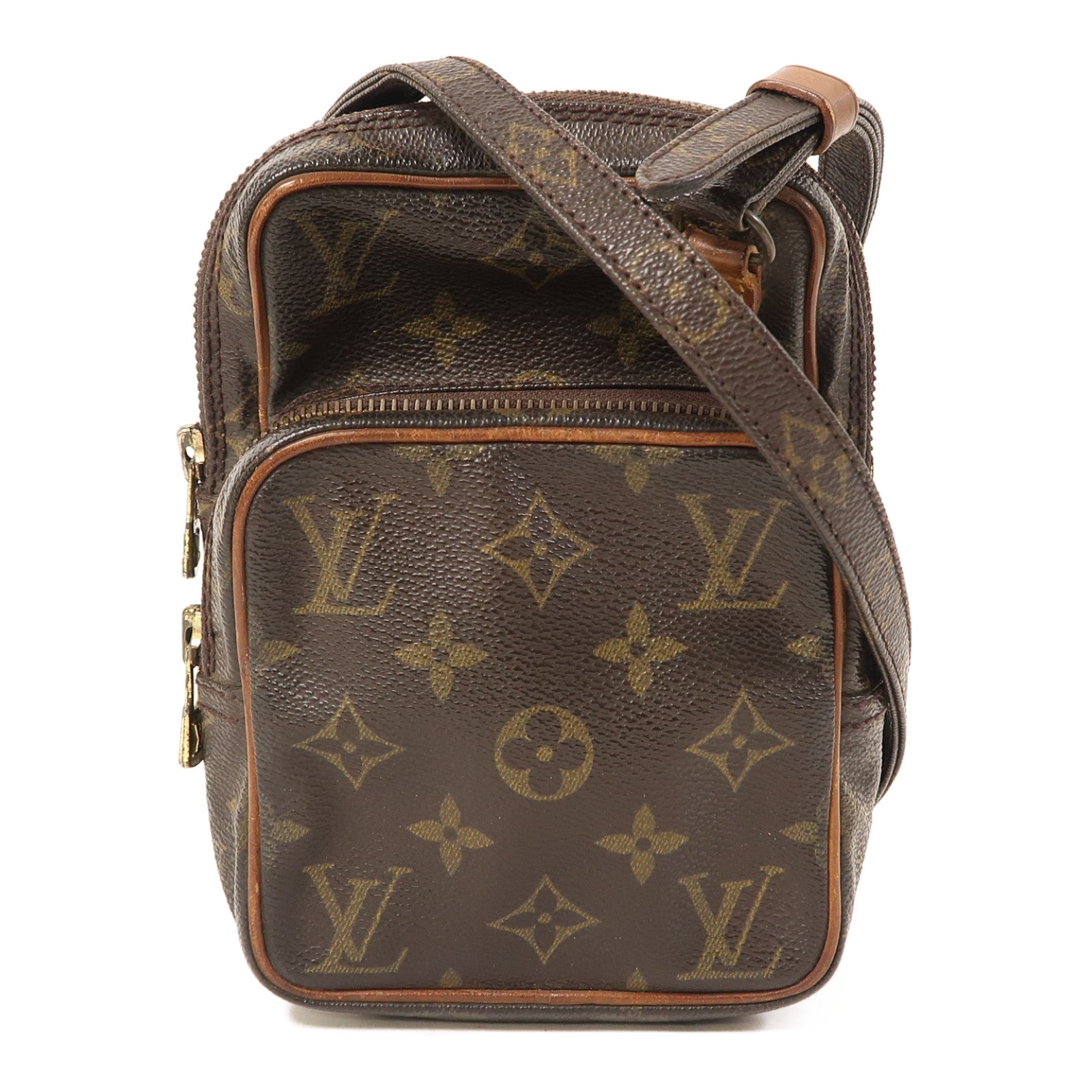 LOUIS VUITTON 【激減優惠】Monogram Amazon金扣肩背袋啡色
