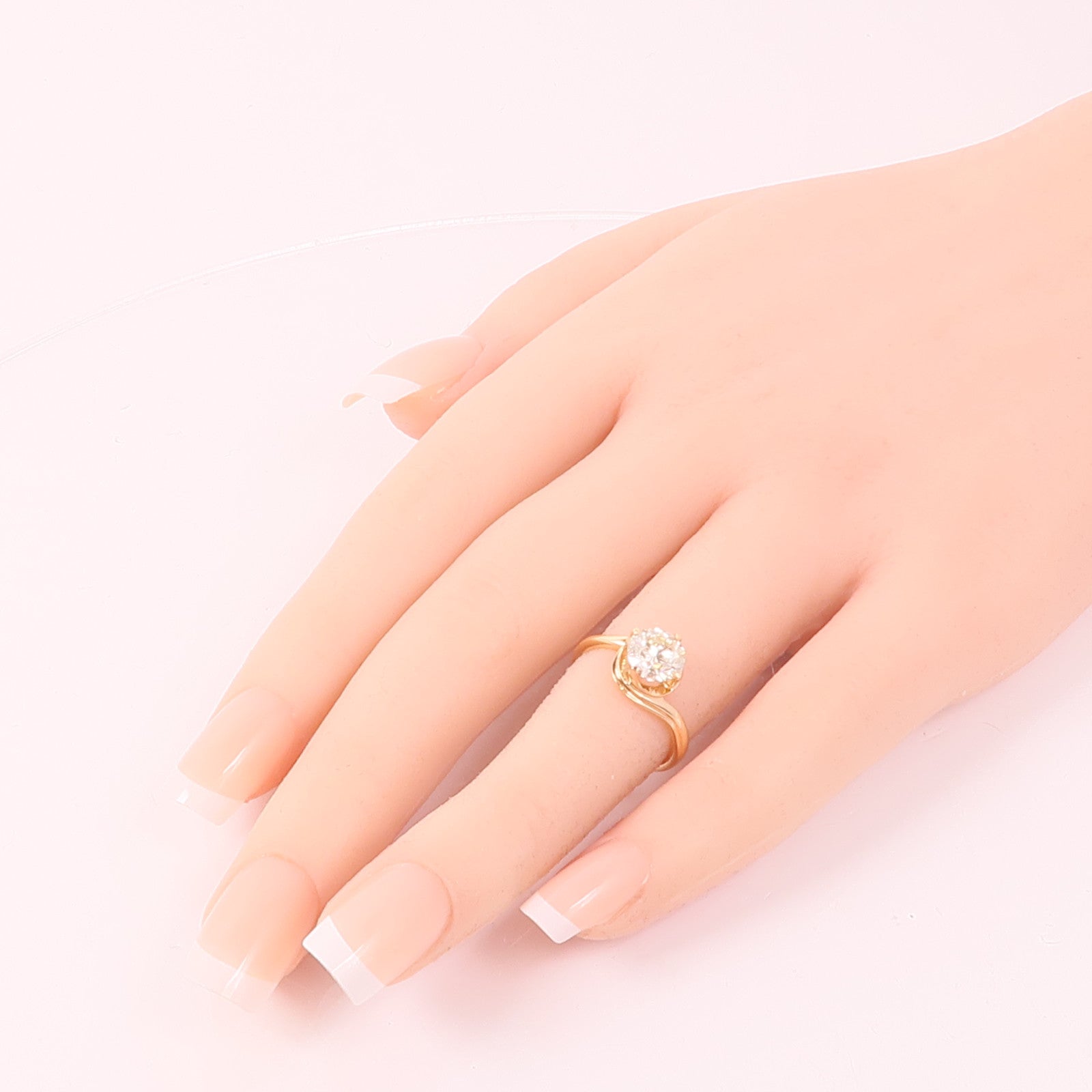 JEWELRY 18K玫瑰金Diamond Ring鑽石戒指US#4.75