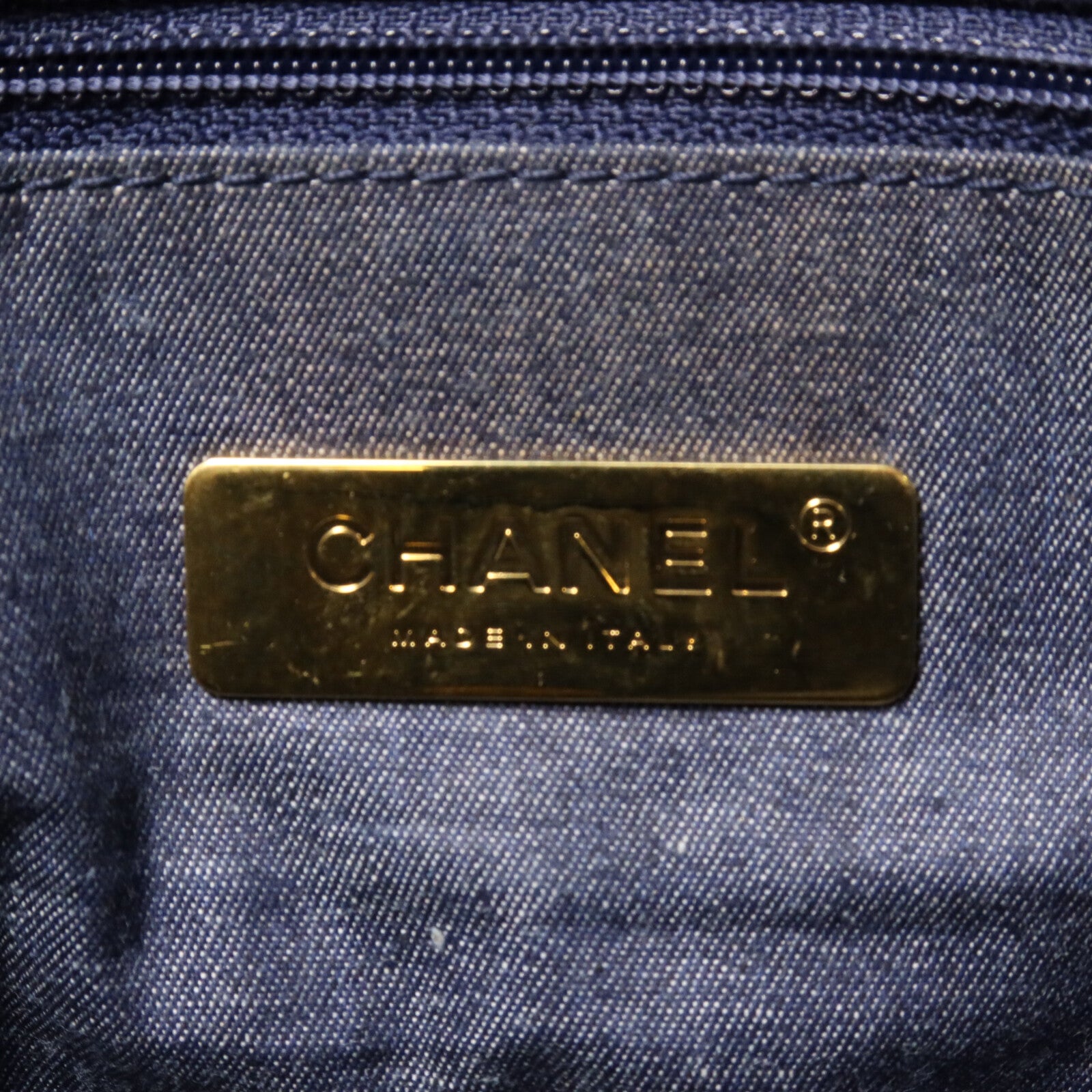 CHANEL 棉質C19 Large手挽肩背兩用袋