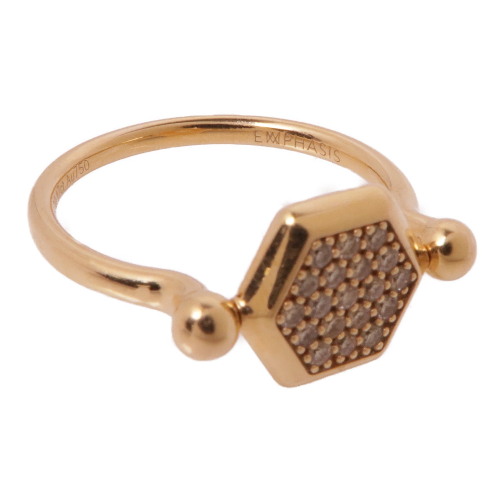 JEWELRY 【激減優惠】18K玫瑰金Diamond Ring鑽石戒指US#5
