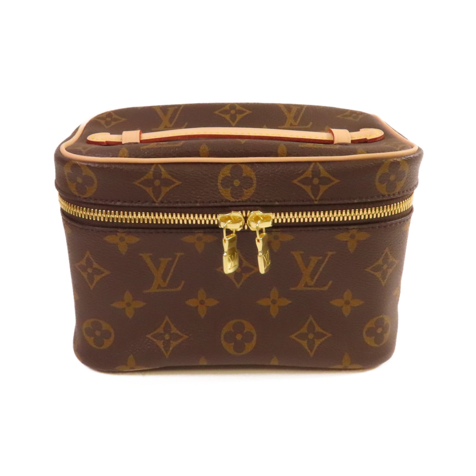 LOUIS VUITTON Monogram Nice Mini Beauty Case化妝袋/手拿包啡色