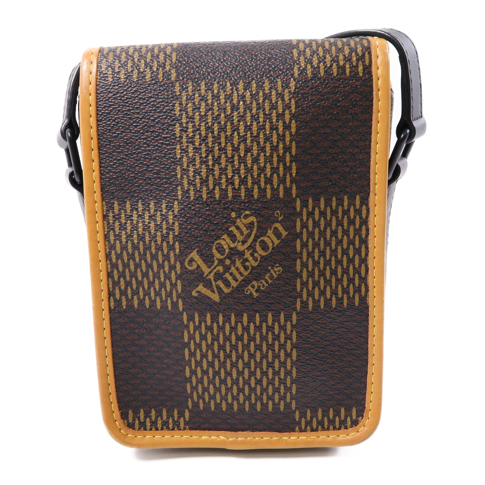 LOUIS VUITTON Monogram/Damier Nano Amazone肩背袋啡色