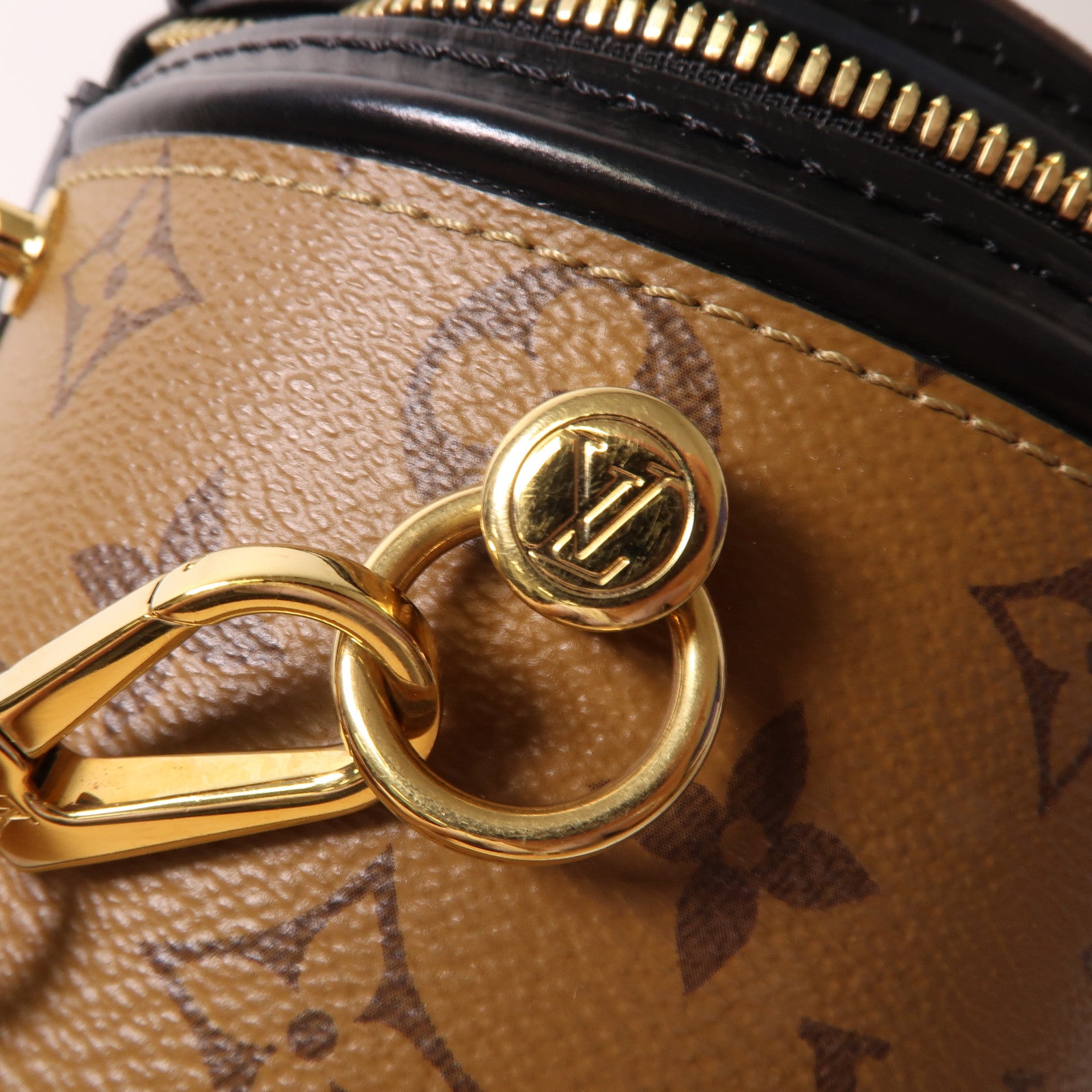 LOUIS VUITTON 【激減優惠】Monogram Reverse Cannes金扣手挽肩背兩用袋啡色