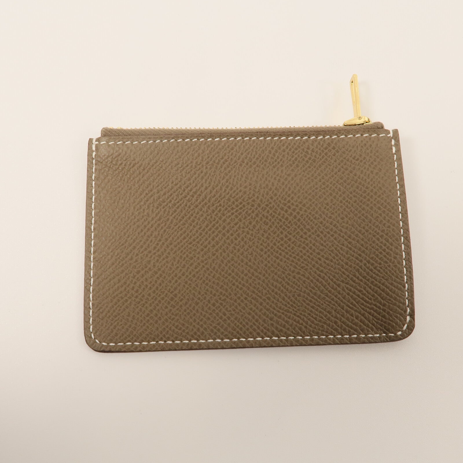 HERMES Epsom皮革Constance Slim錢包Etoupe