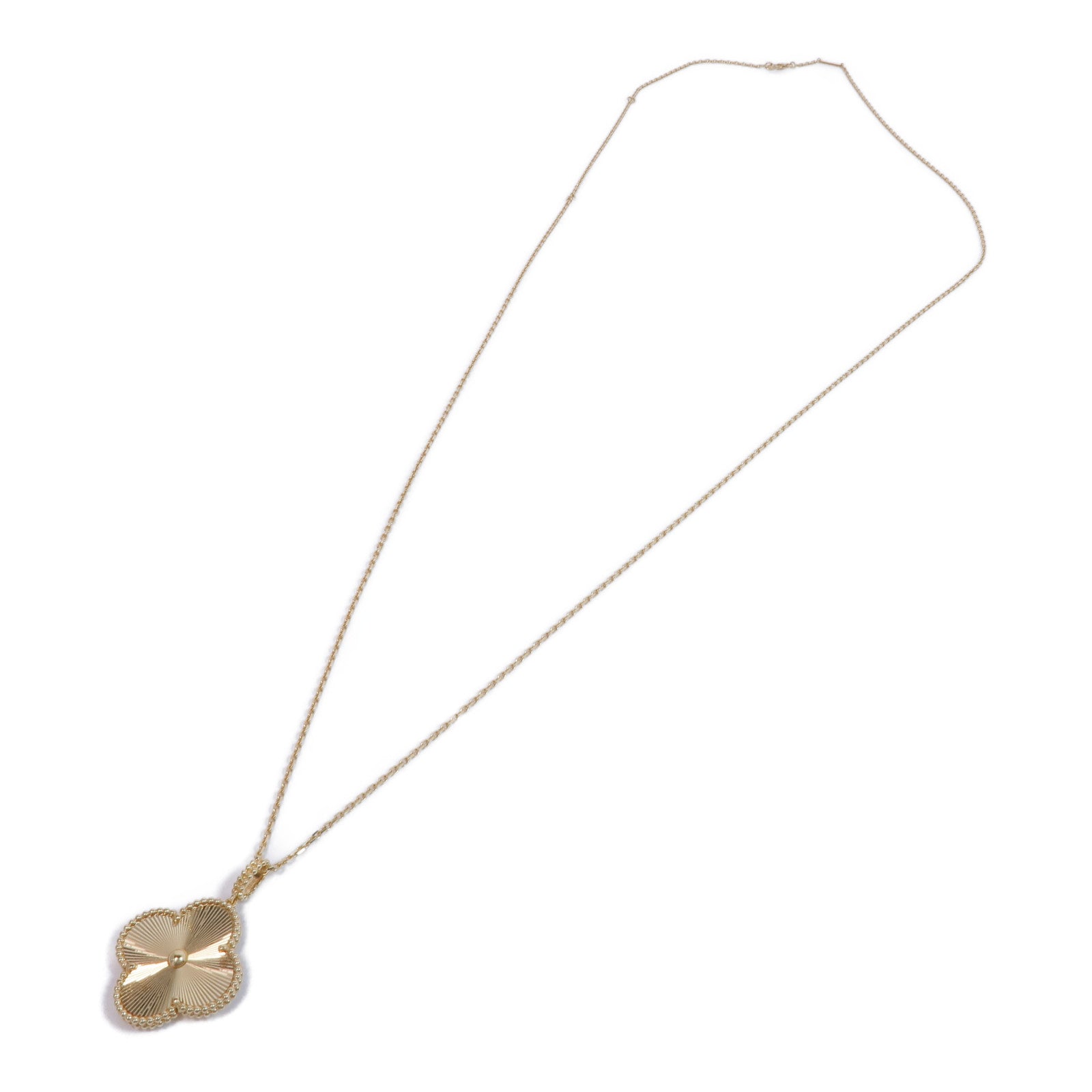Van Cleef & Arpels 18K黃金Magic Alhambra long Necklace項鍊