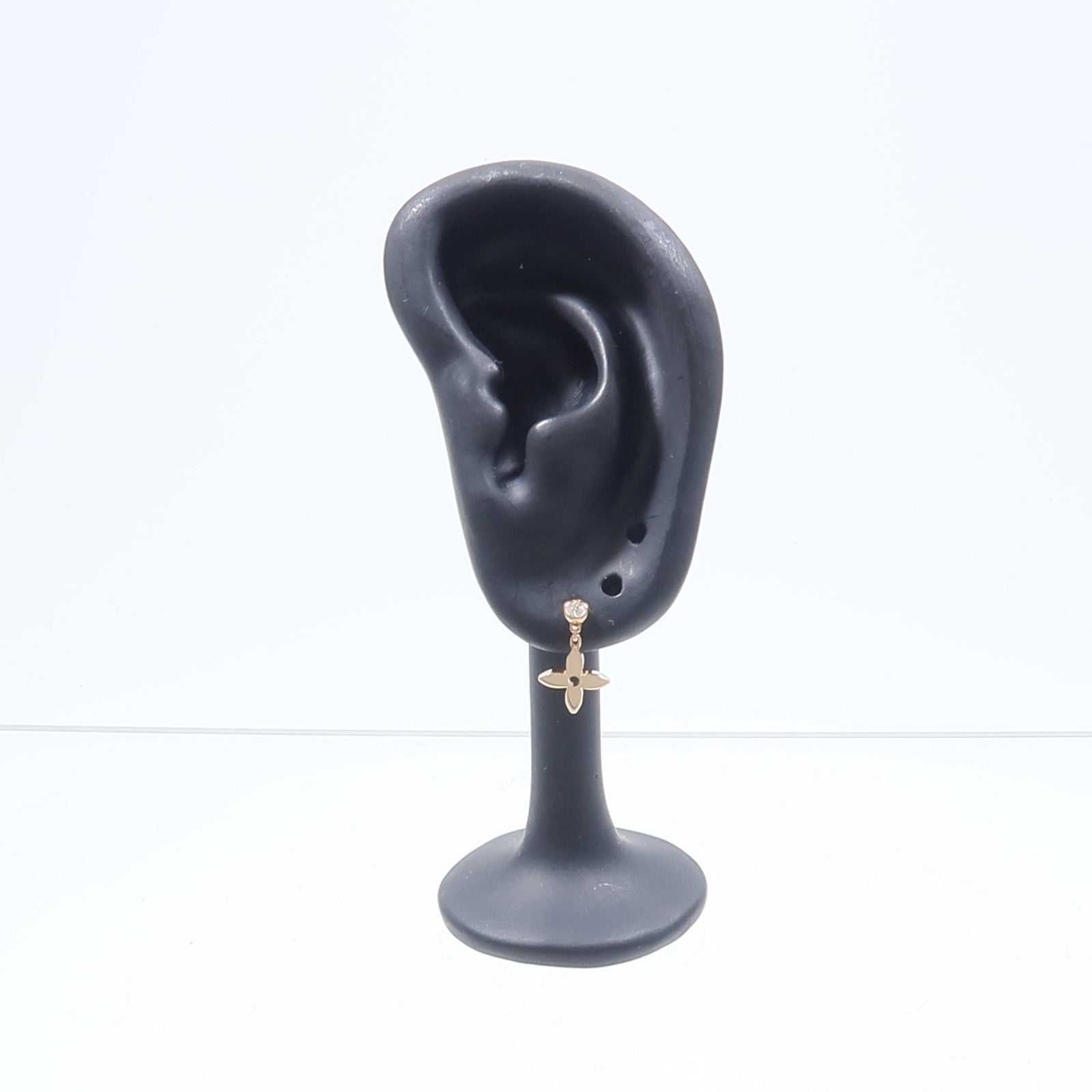 LOUIS VUITTON 18K玫瑰金Idylle Blossom Ear Stud鑽石耳環