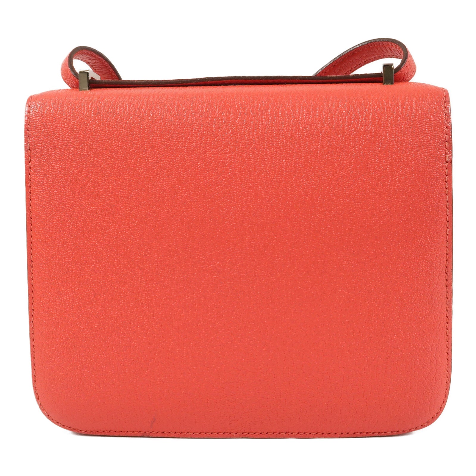 HERMES Chevre皮革Constance Mini肩背袋Rose Jaipur