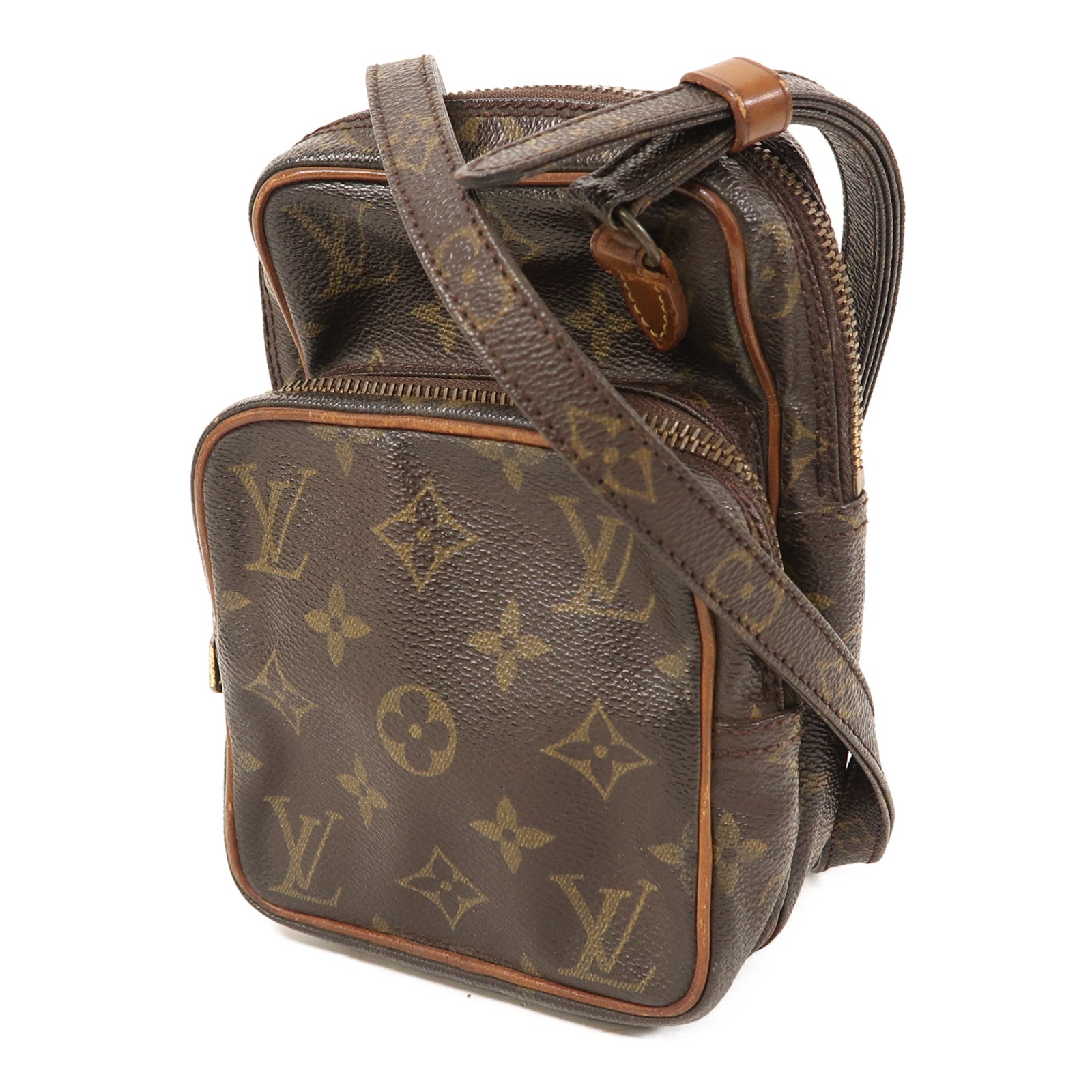 LOUIS VUITTON 【激減優惠】Monogram Amazon金扣肩背袋啡色