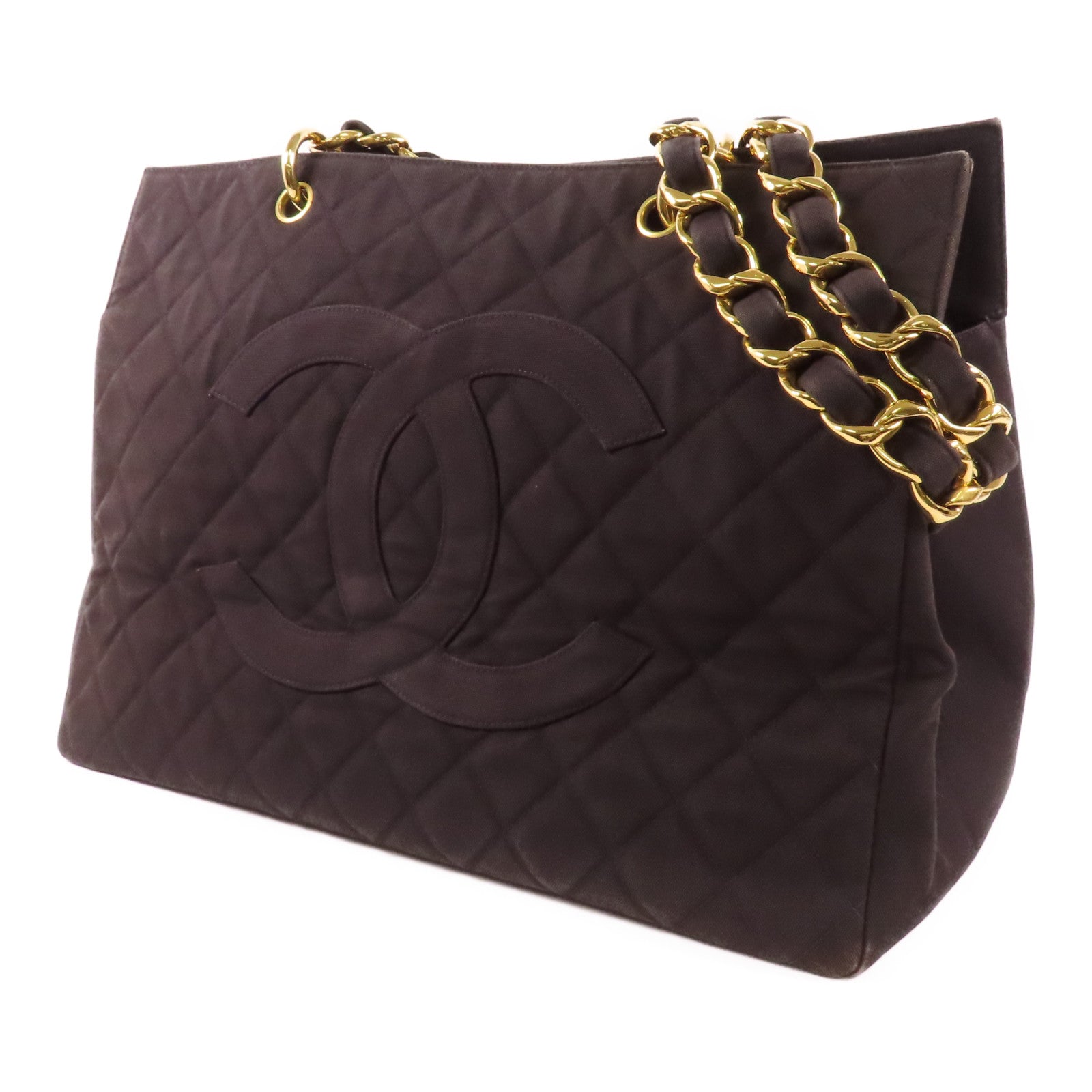 CHANEL 【激減優惠】帆布Tote Bag金扣肩背袋