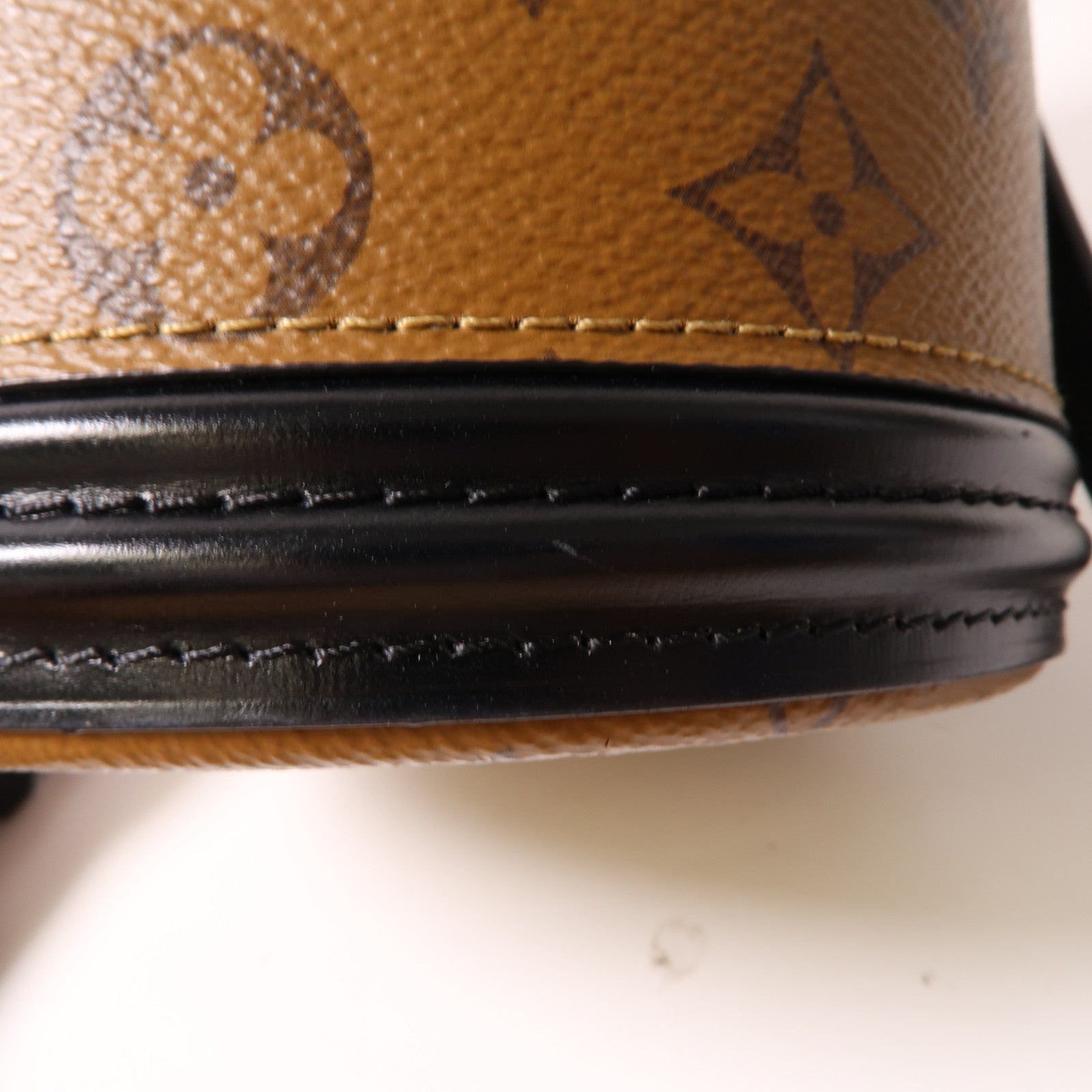 LOUIS VUITTON 【激減優惠】Monogram Reverse Cannes金扣手挽肩背兩用袋啡色