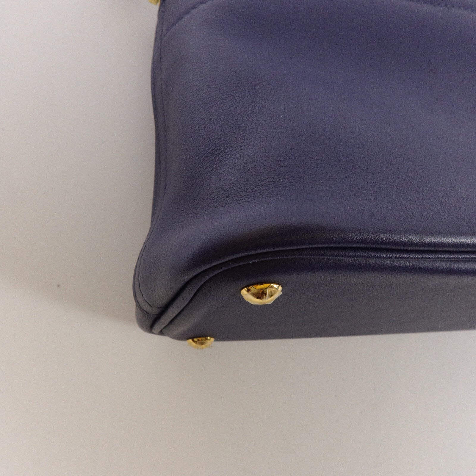 HERMES Swift皮革Bolide 27手挽肩背兩用袋Bleu Encre
