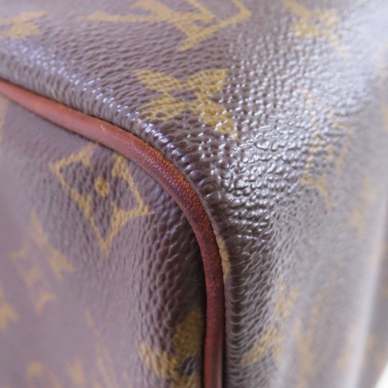 LOUIS VUITTON Monogram Speedy 30 Hand Bag金扣手挽袋啡色