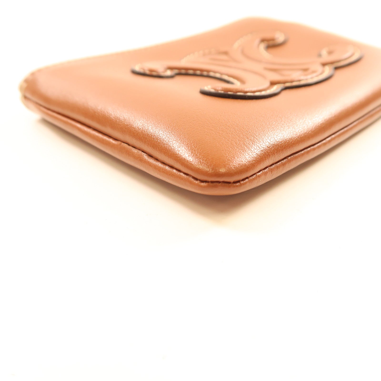 CELINE 牛皮皮革Coin Bag金扣零錢包