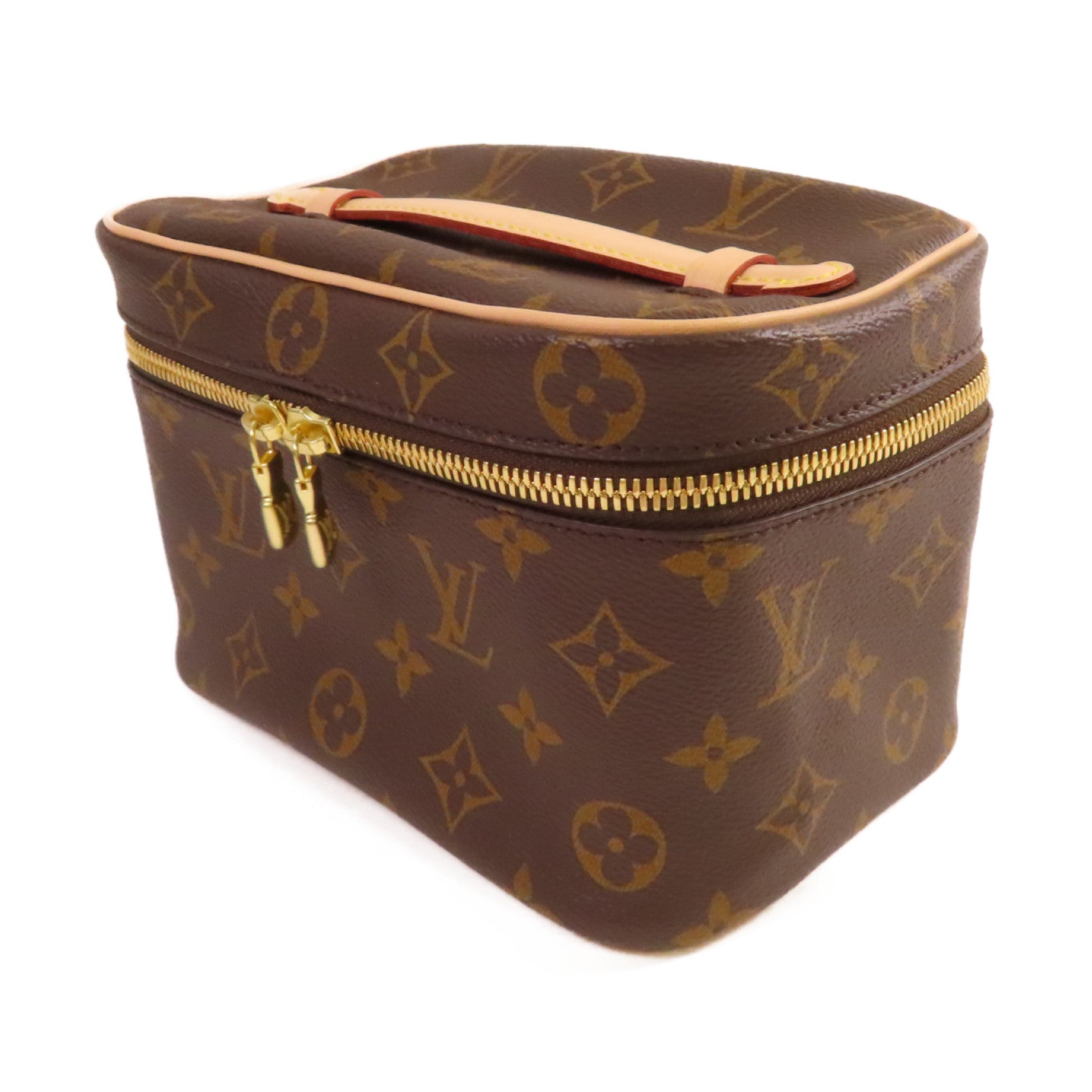 LOUIS VUITTON Monogram Nice Mini Beauty Case化妝袋/手拿包啡色