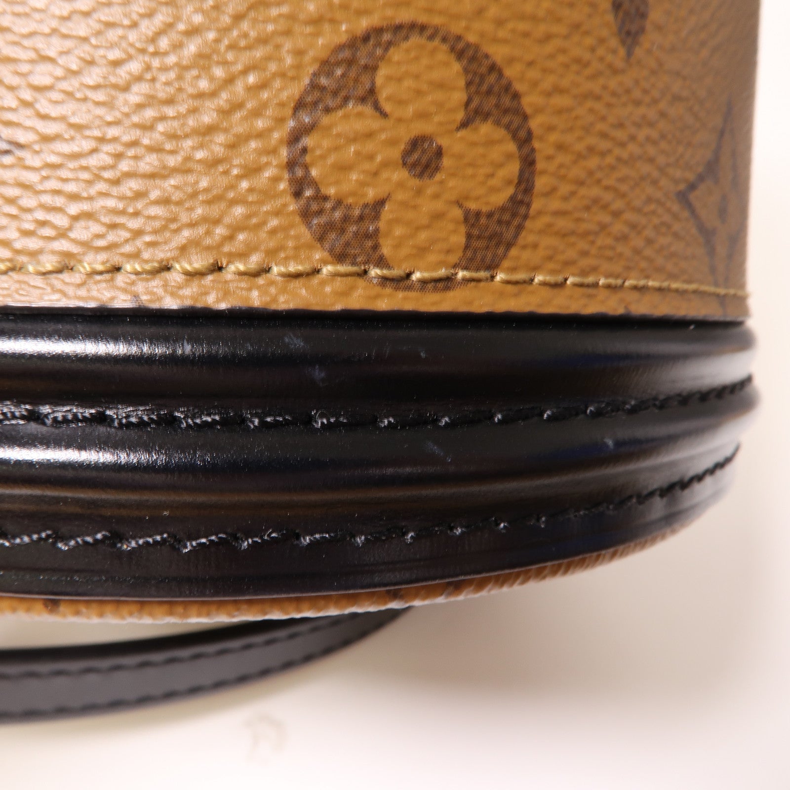 LOUIS VUITTON 【激減優惠】Monogram Reverse Cannes金扣手挽肩背兩用袋啡色