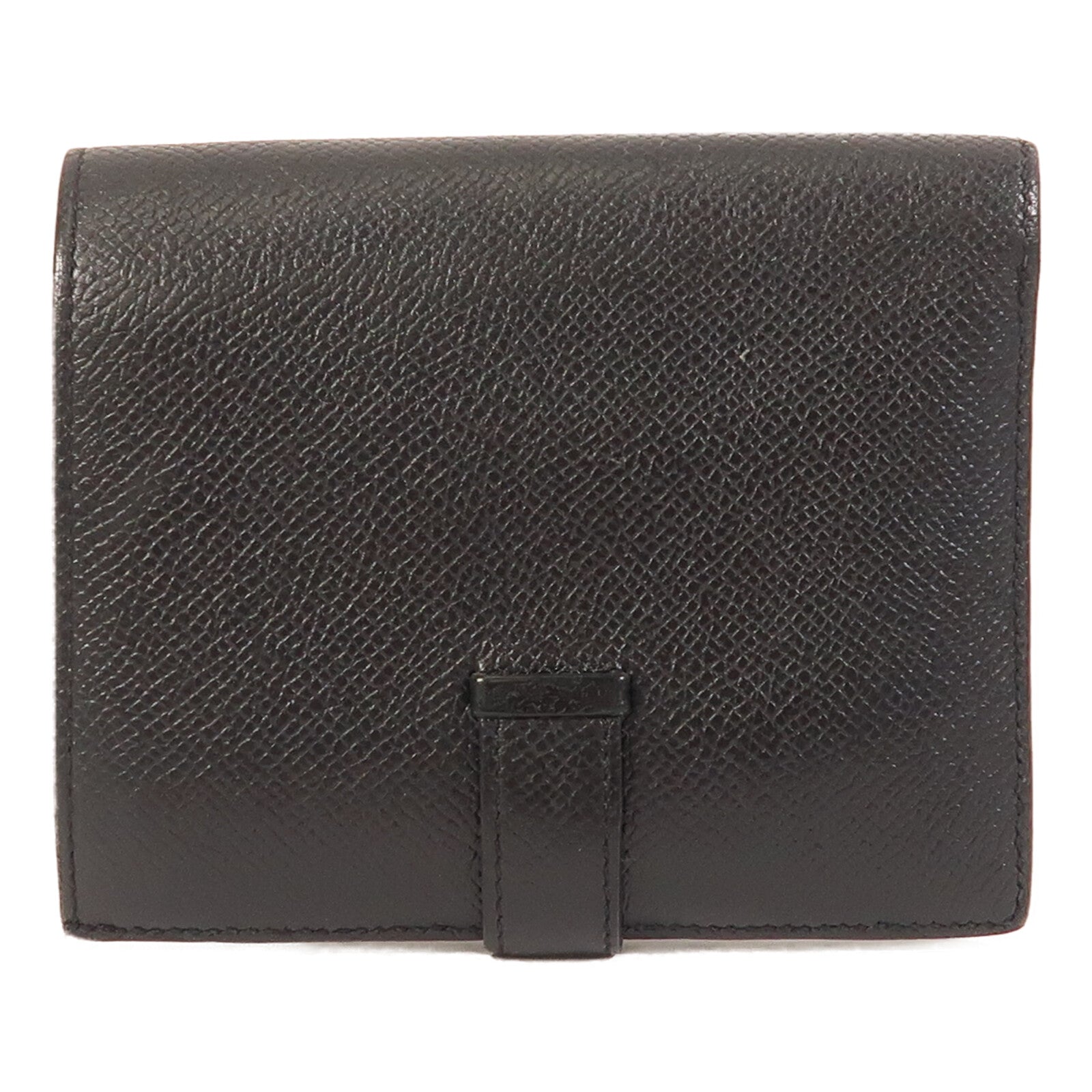 HERMES 【激減優惠】Epsom皮革Bearn Compact Wallet金扣錢包