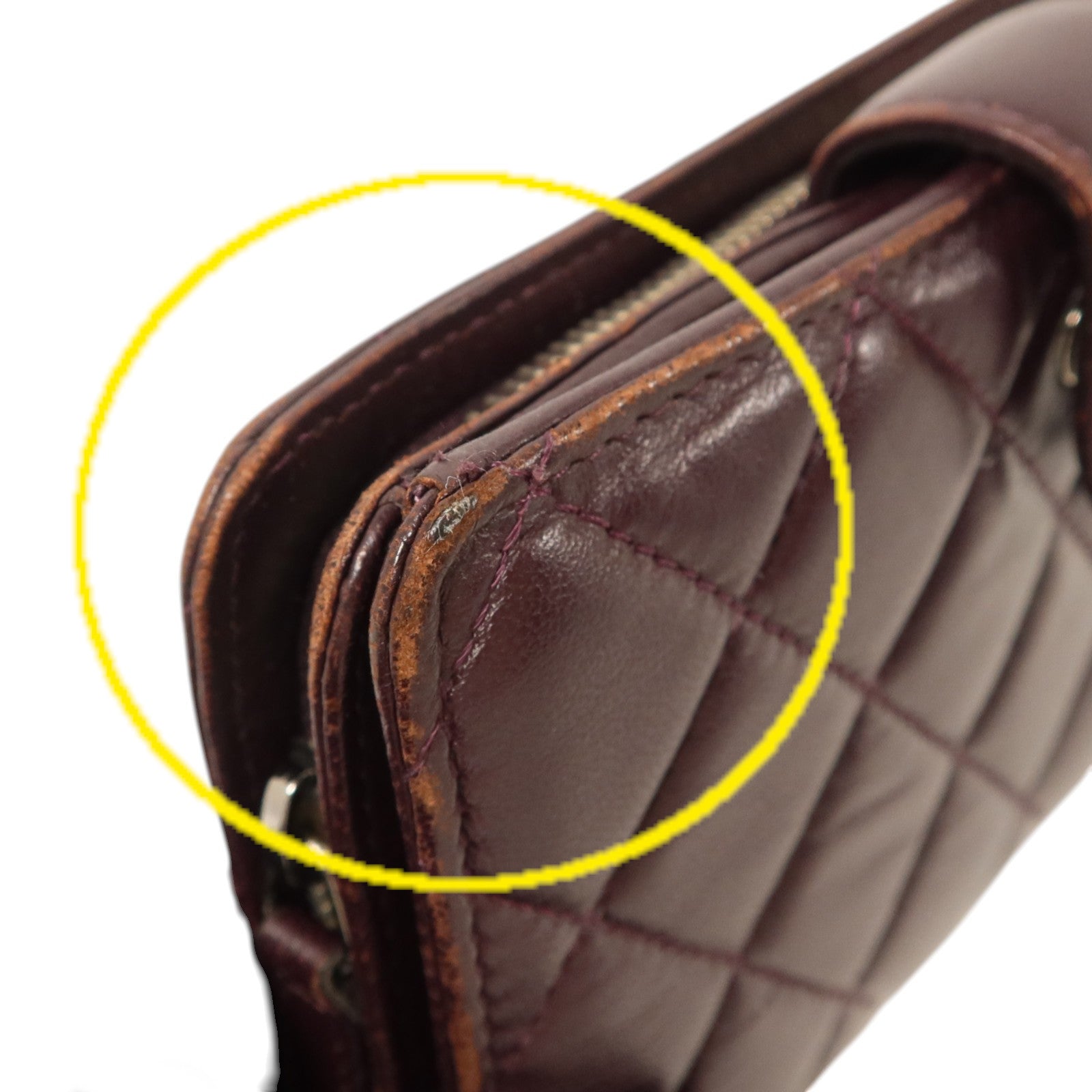 CHANEL 羊皮皮革Wallet銀扣長錢包