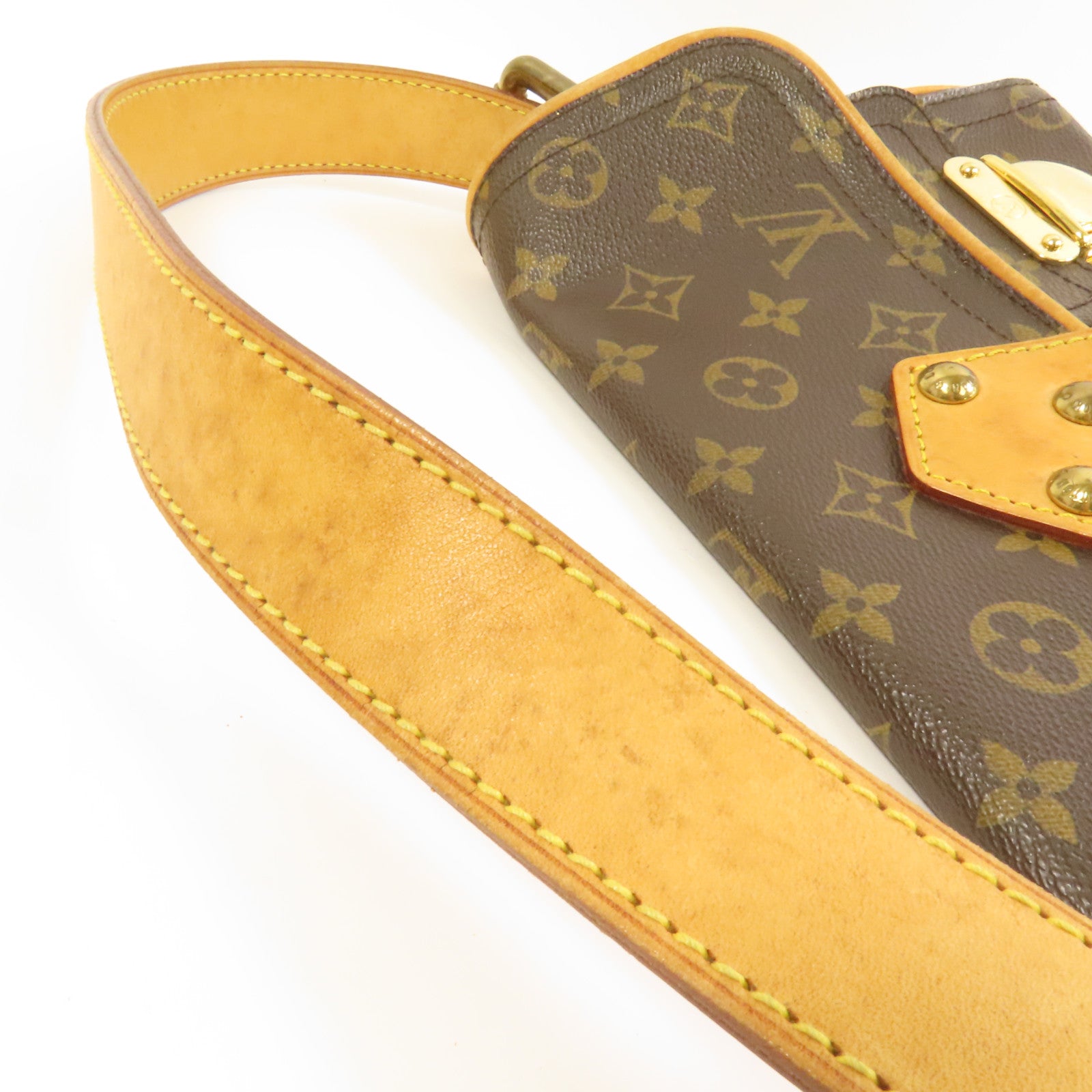 LOUIS VUITTON Monogram Hudson PM金扣肩背袋