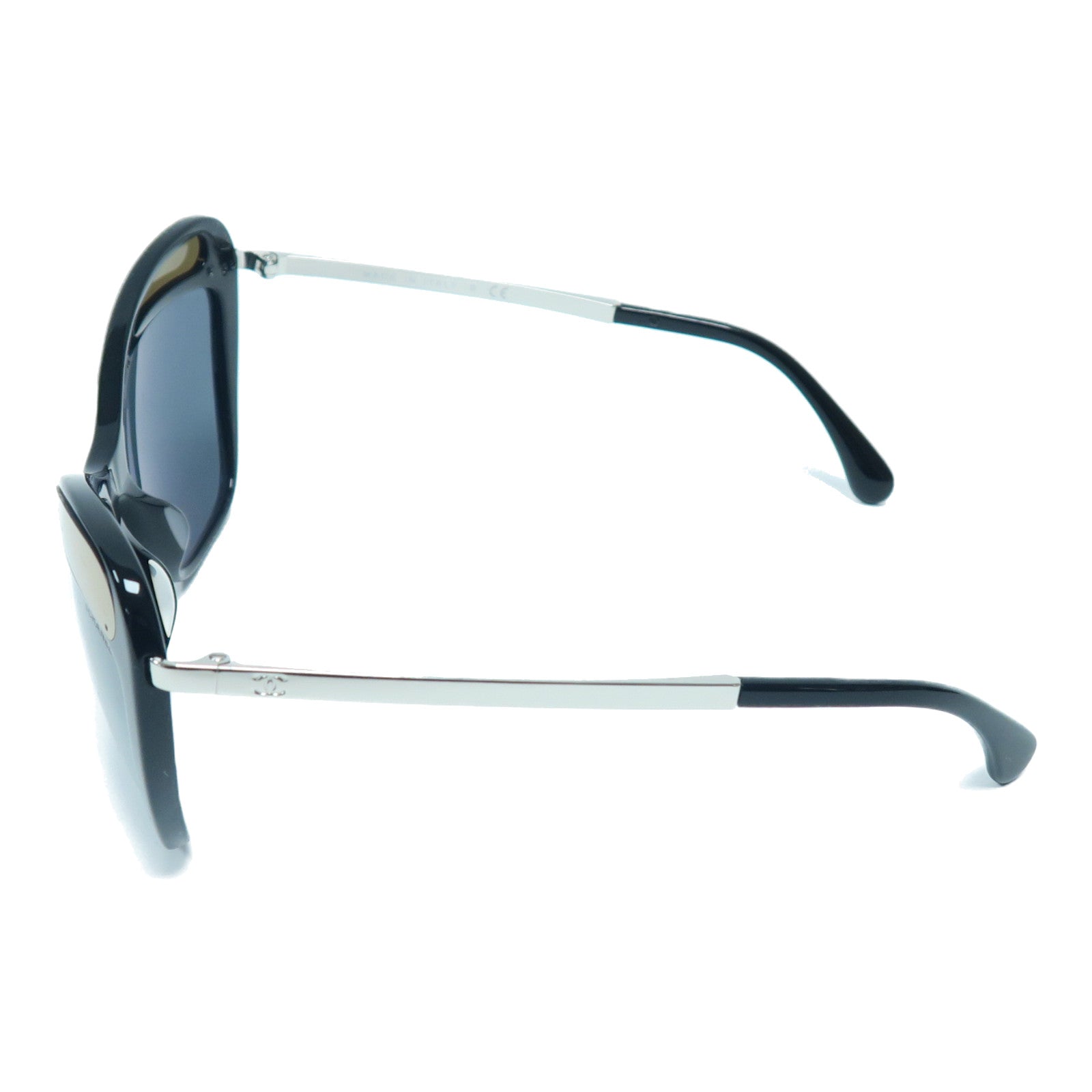 CHANEL 【激減優惠】PVC Sunglasses銀扣太陽眼鏡黑色