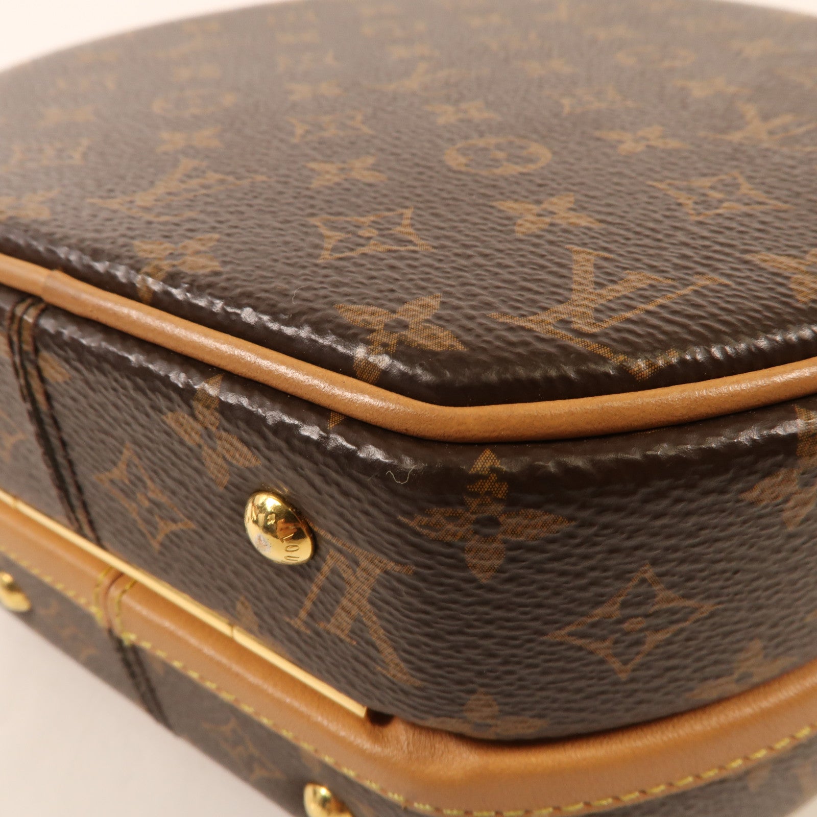 LOUIS VUITTON Monogram Petite Boite Chapeau金扣手挽肩背兩用袋