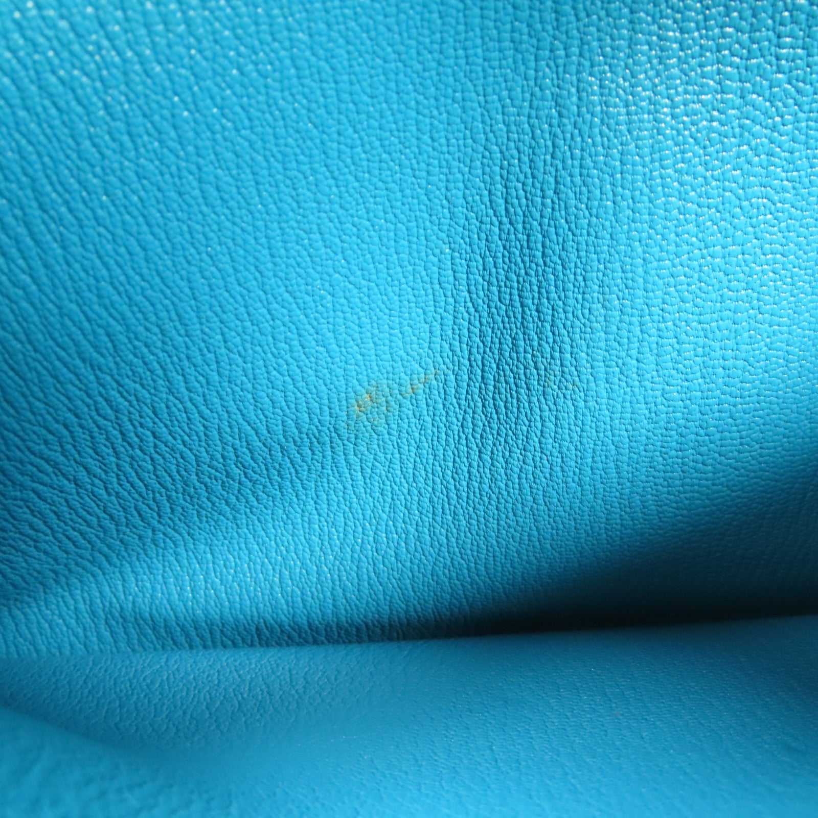 HERMES Togo皮革Kelly 35銀扣手挽肩背兩用袋Blue Turquoise