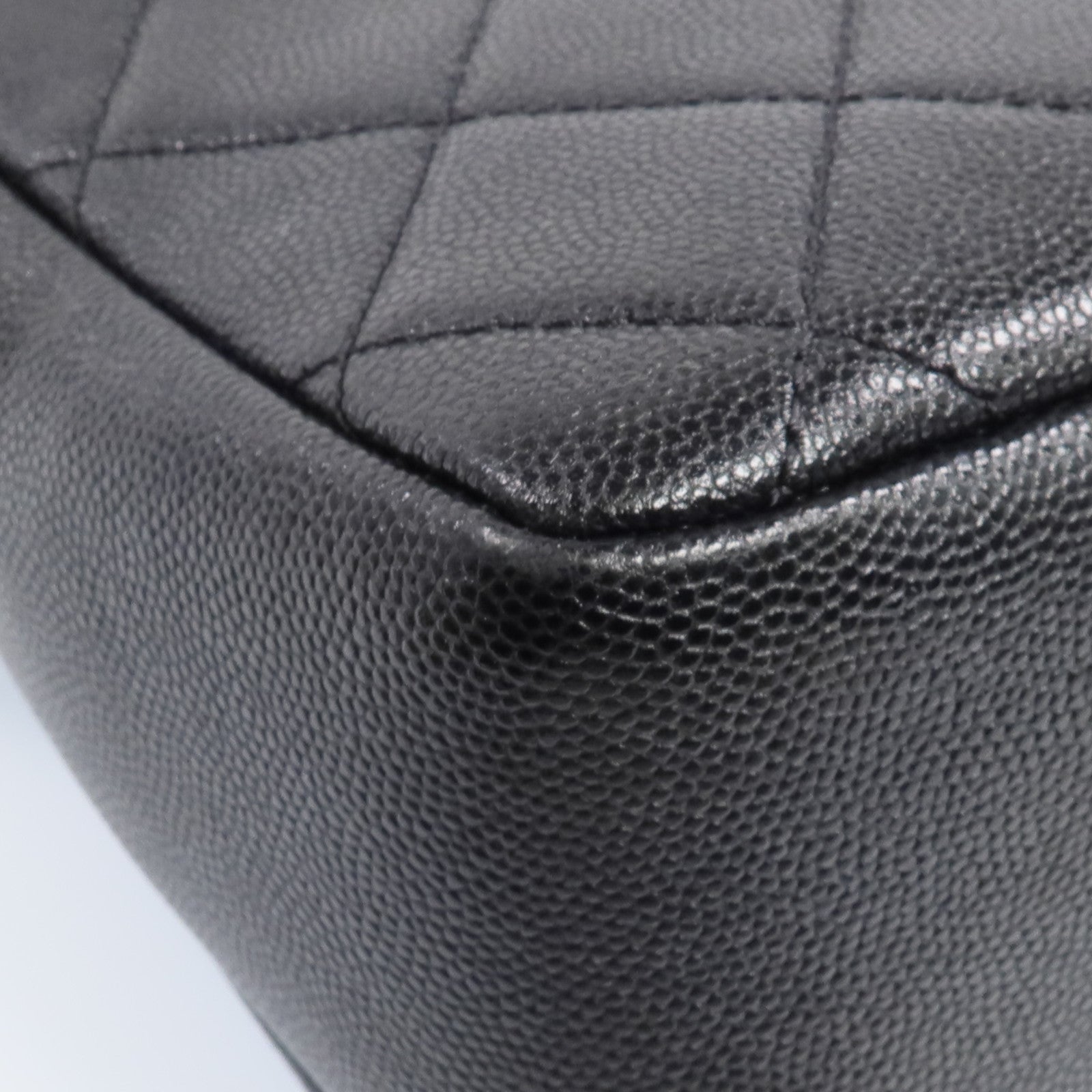 CHANEL 牛皮皮革2 Way Shoulder金扣手挽肩背兩用袋
