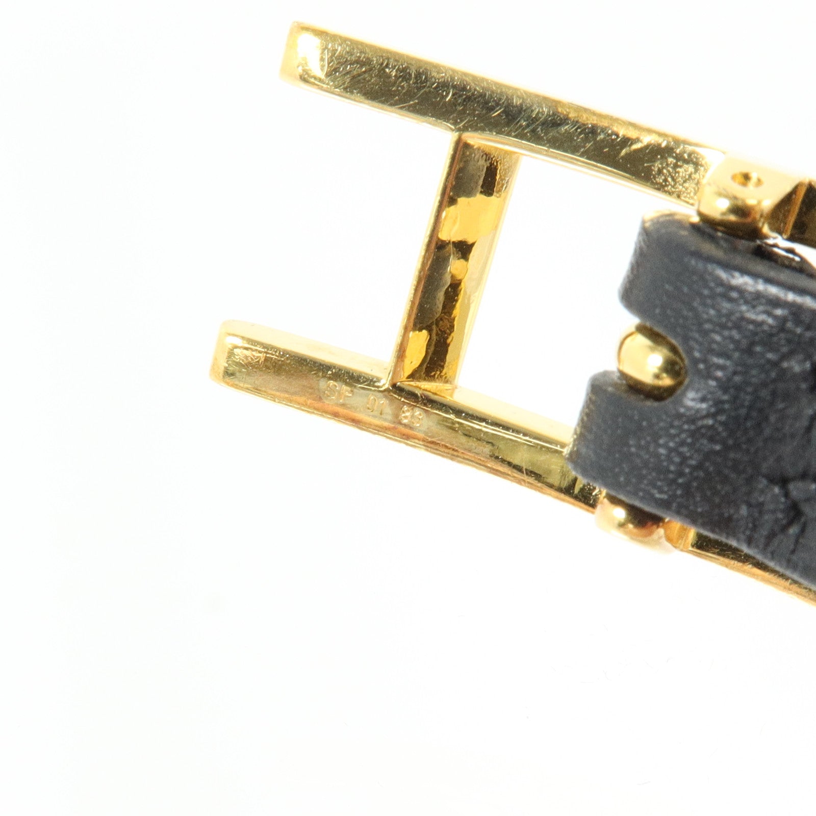 HERMES Swift皮革Behapi 4 Tours Bracelet金扣手鏈