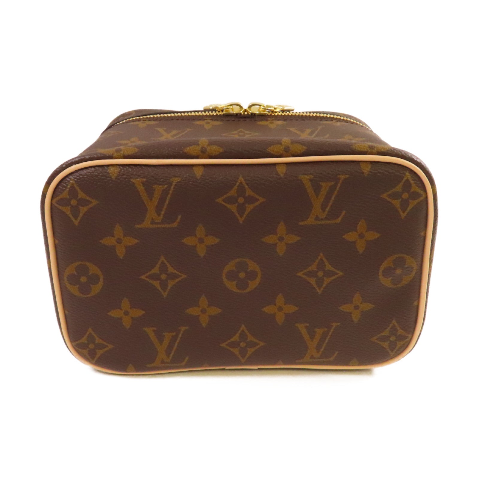 LOUIS VUITTON Monogram Nice Mini Beauty Case化妝袋/手拿包啡色