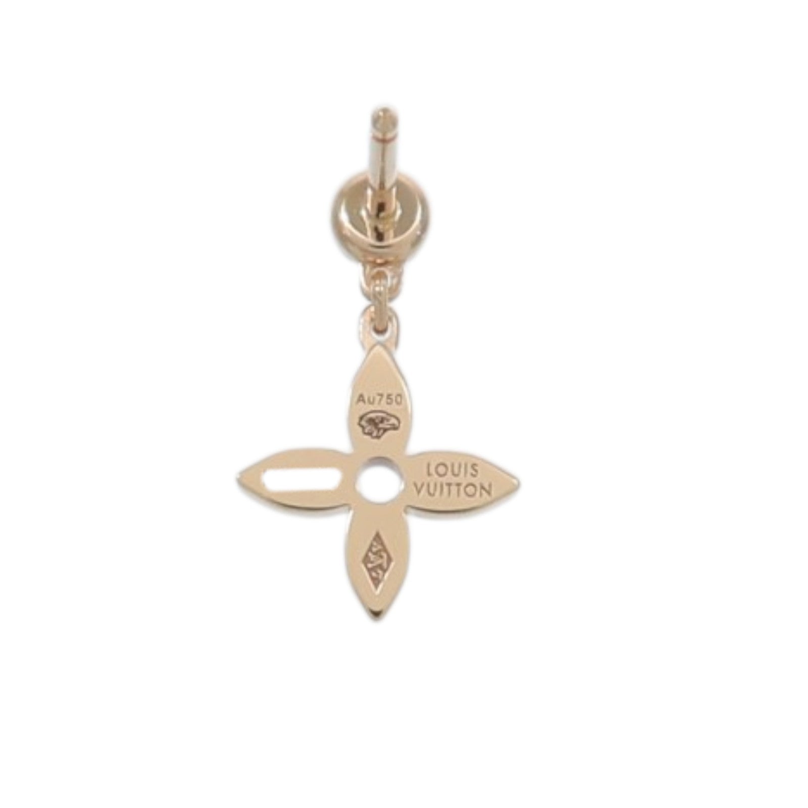 LOUIS VUITTON 18K玫瑰金Idylle Blossom Ear Stud鑽石耳環