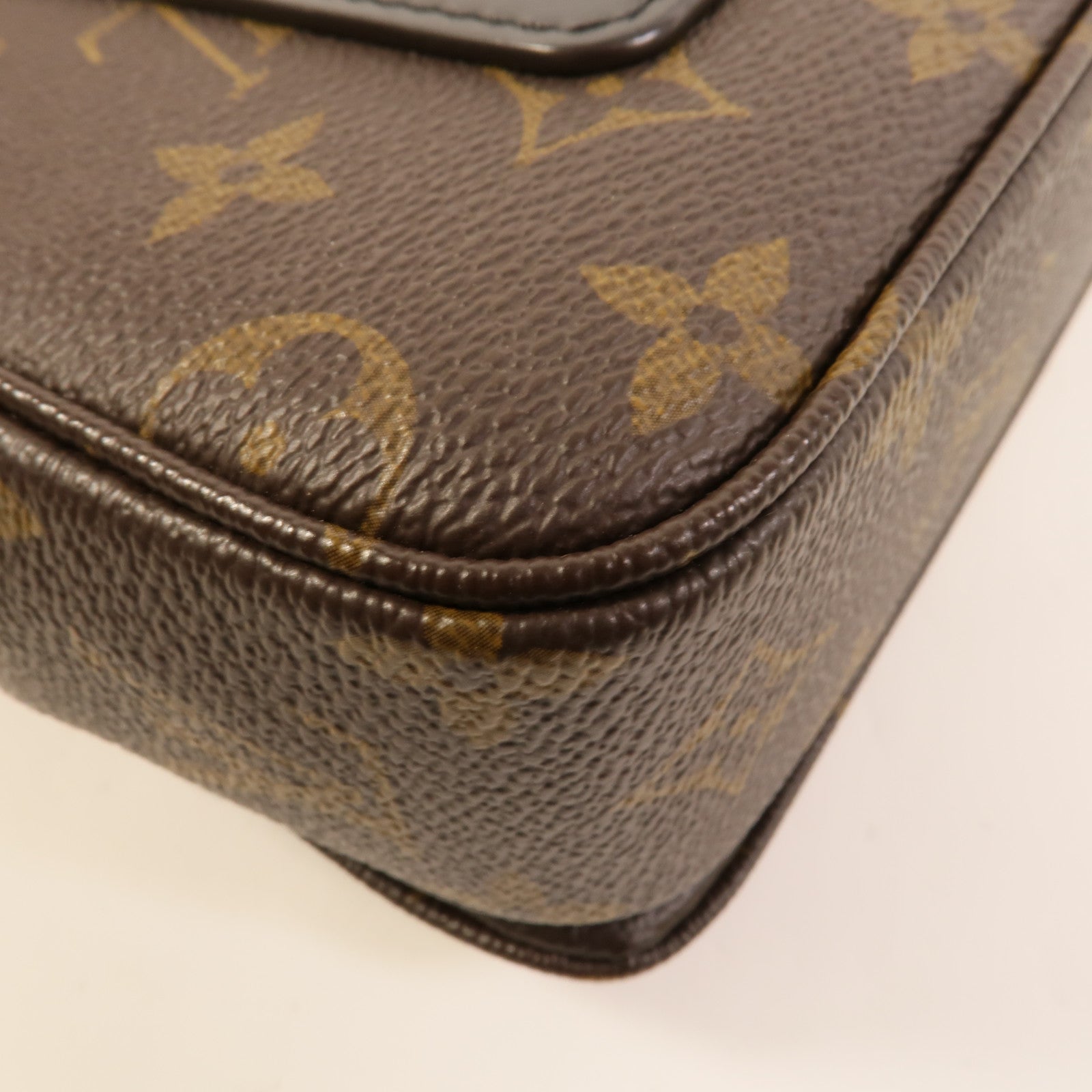 LOUIS VUITTON Monogram Marceau金扣肩背袋棕色