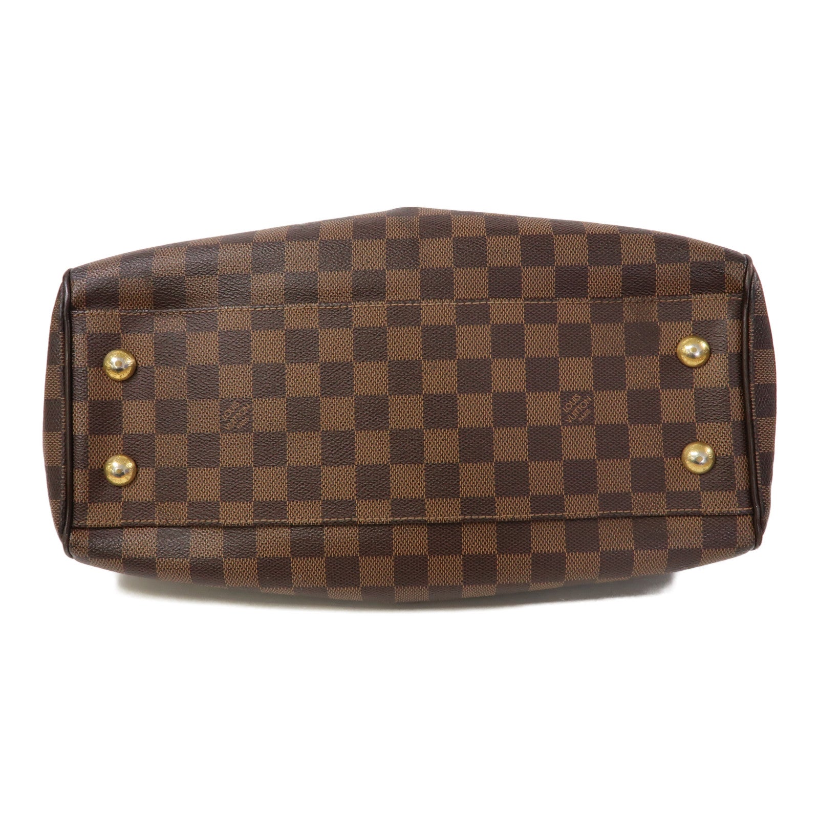 LOUIS VUITTON 【激減優惠】Damier Trevi PM金扣手挽肩背兩用袋啡色