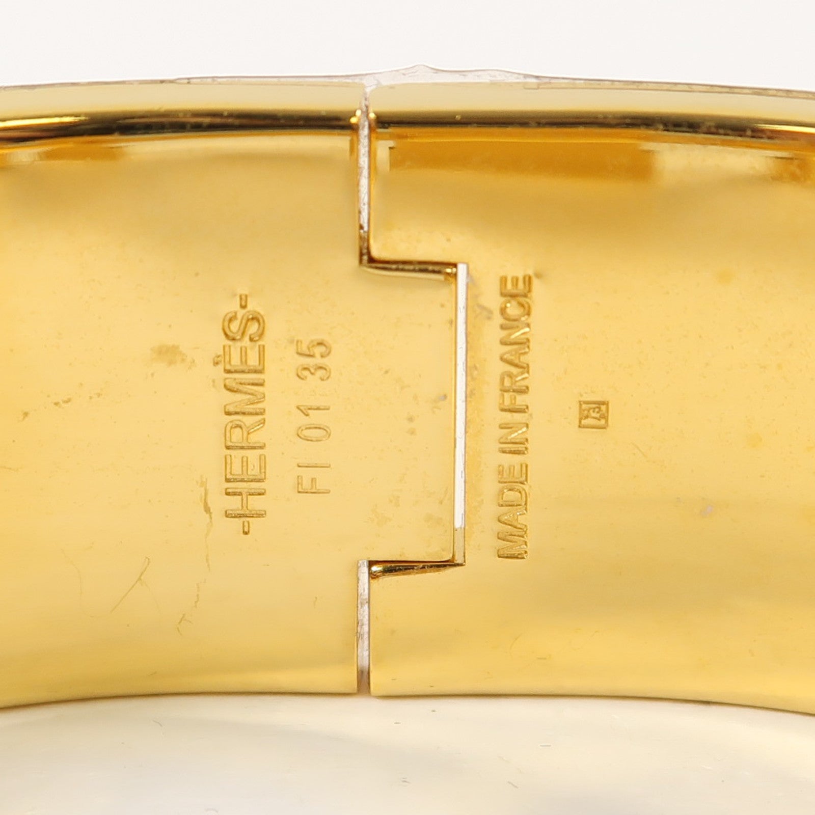 HERMES 金屬Clic-Clac H Bracelet金扣手鐲藍色