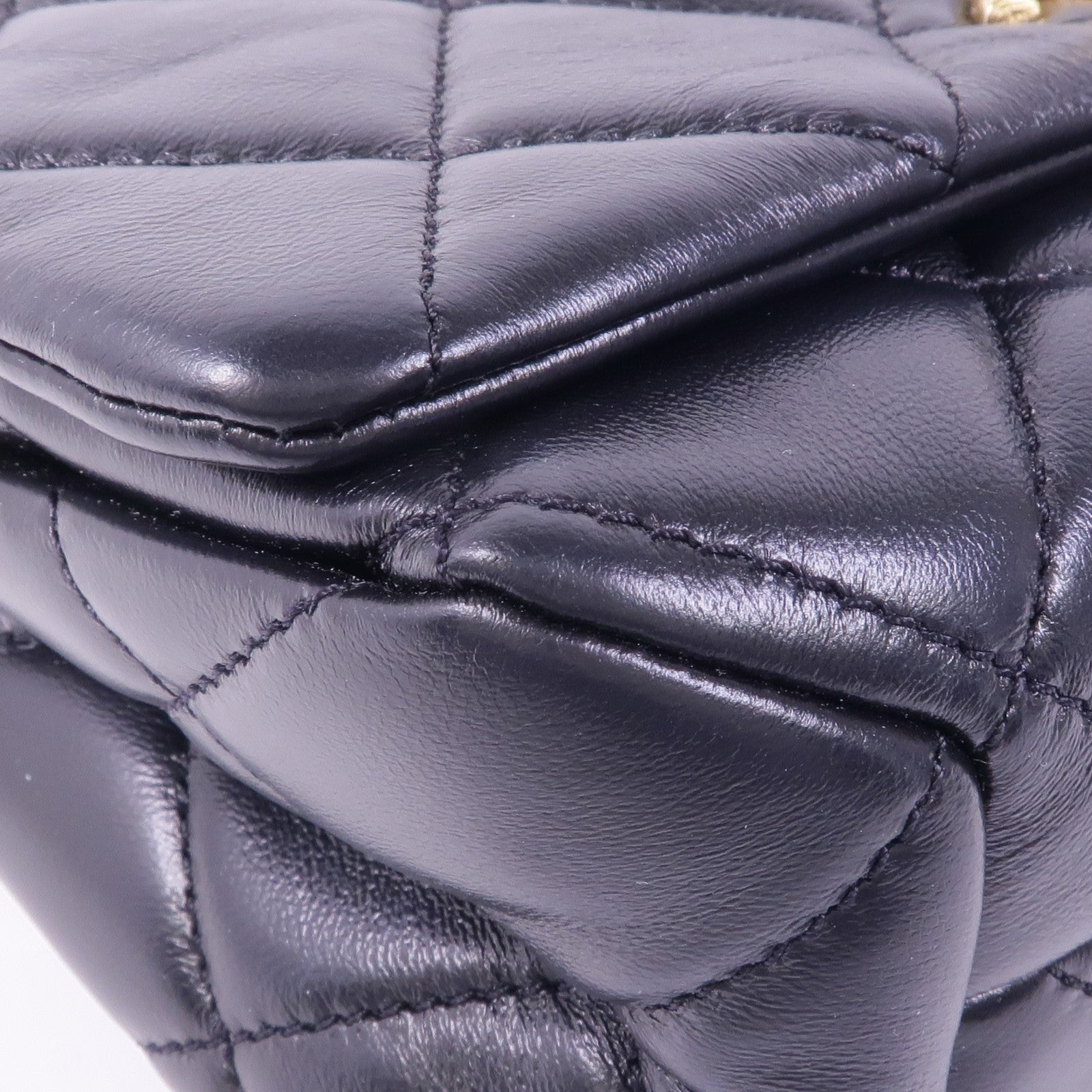 CHANEL 羊皮皮革Chain Shoulder Bag金扣手挽肩背兩用袋