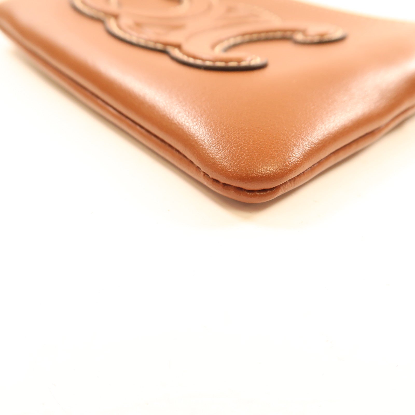 CELINE 牛皮皮革Coin Bag金扣零錢包