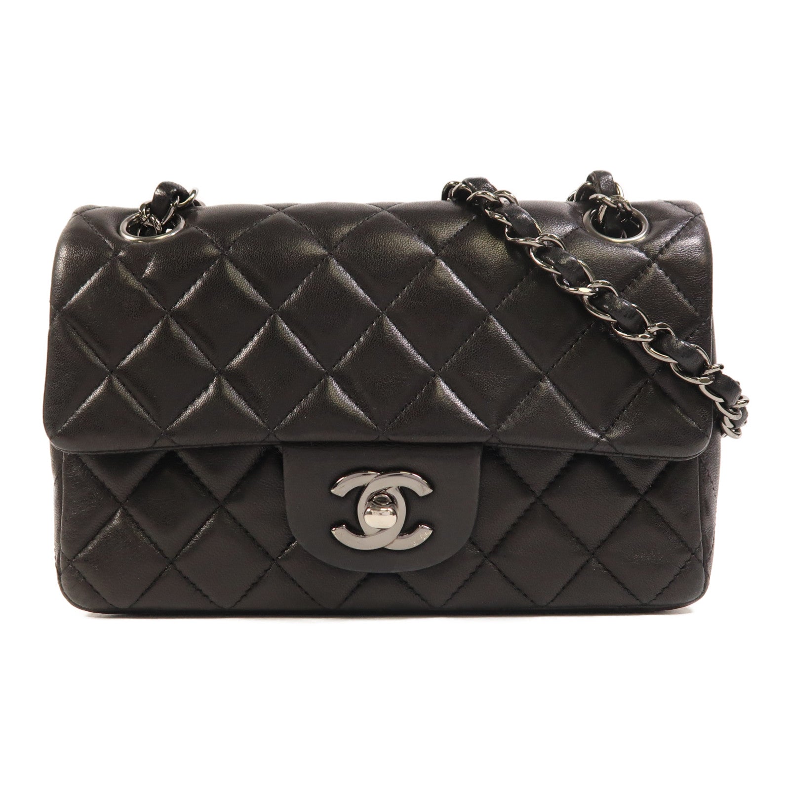 CHANEL 羊皮皮革Mini Classic 20鏈帶肩背袋