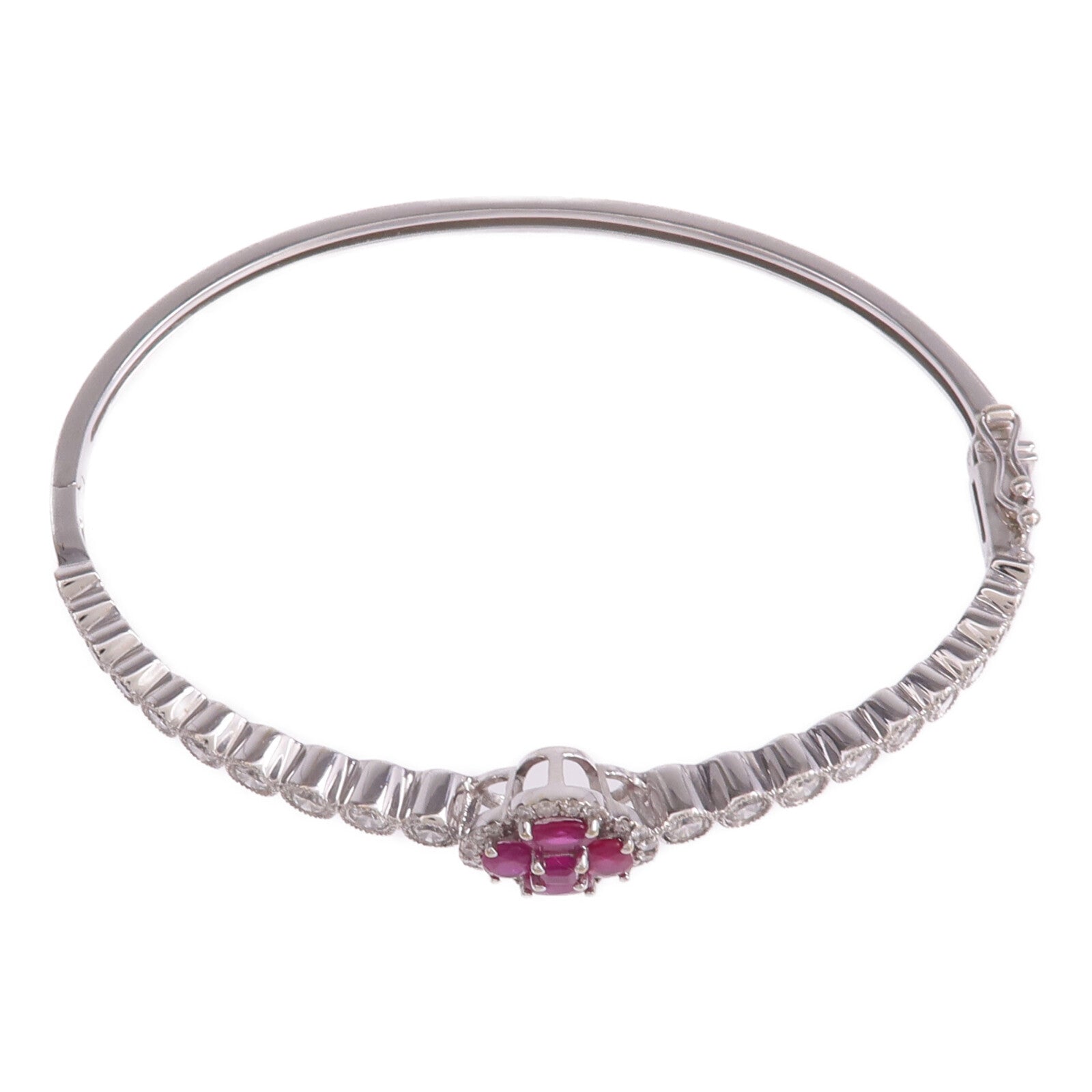 JEWELRY 18K白金Ruby Diamond Bracelet紅寶石/鑽石手鏈