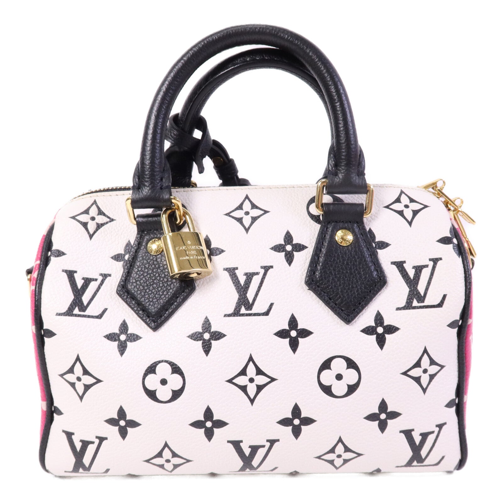 LOUIS VUITTON Monogram Empreinte Speedy Bandouliere 20金扣手挽肩背兩用袋