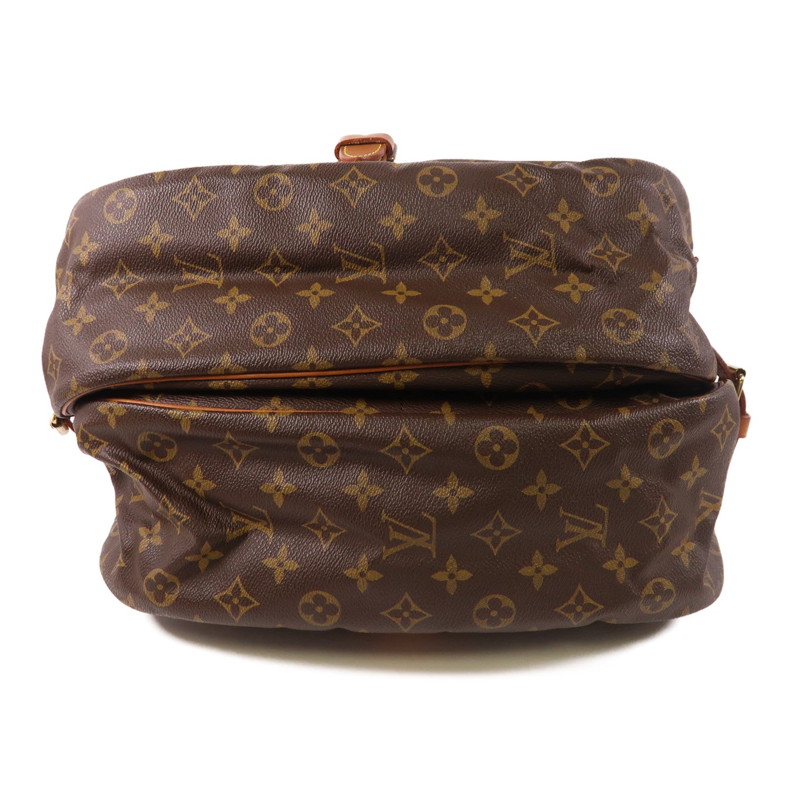 LOUIS VUITTON LV GHW Saumur 35 Crossbody Shoulder Bag M42254 Monogram Brown