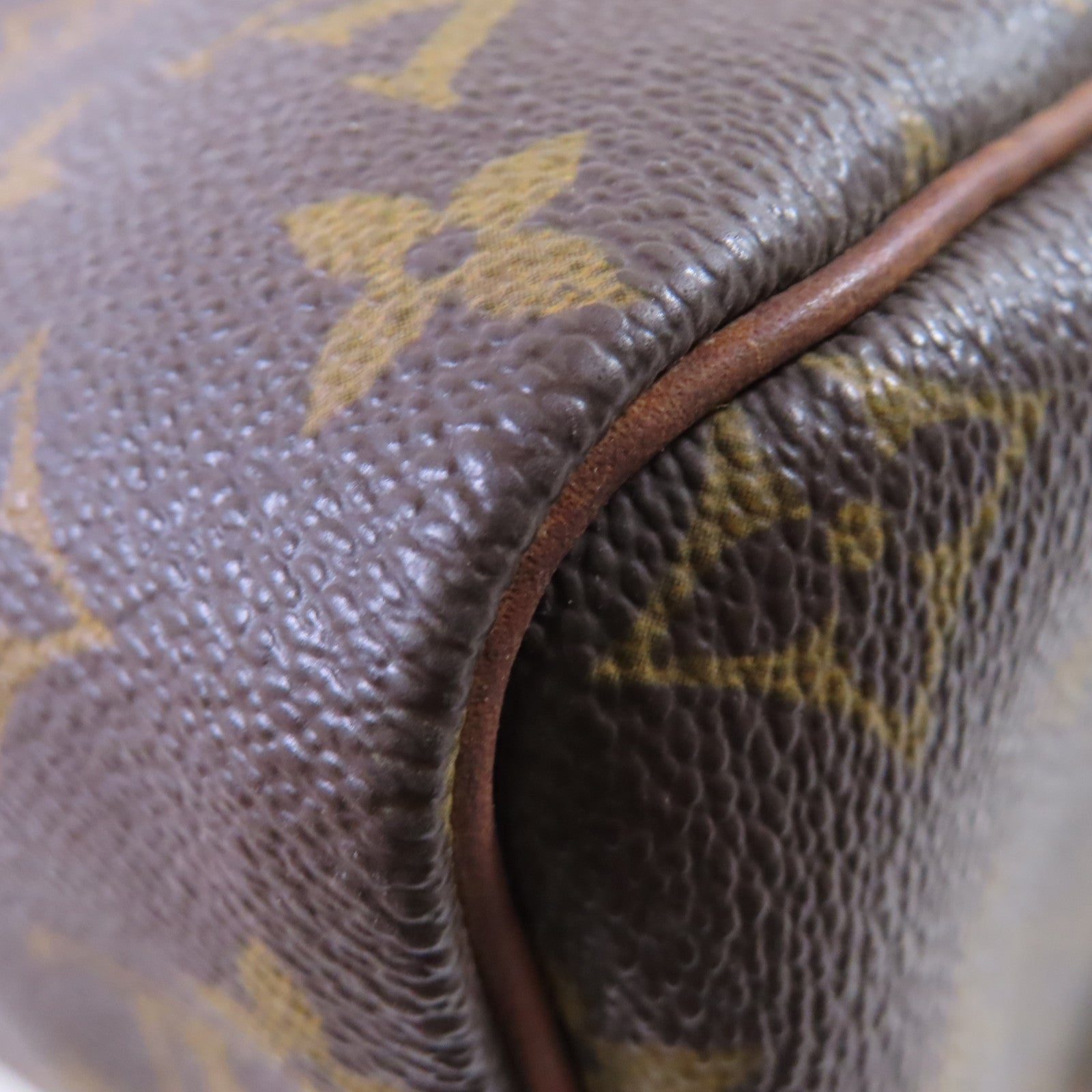 LOUIS VUITTON Monogram Speedy 30 Hand Bag金扣手挽袋啡色
