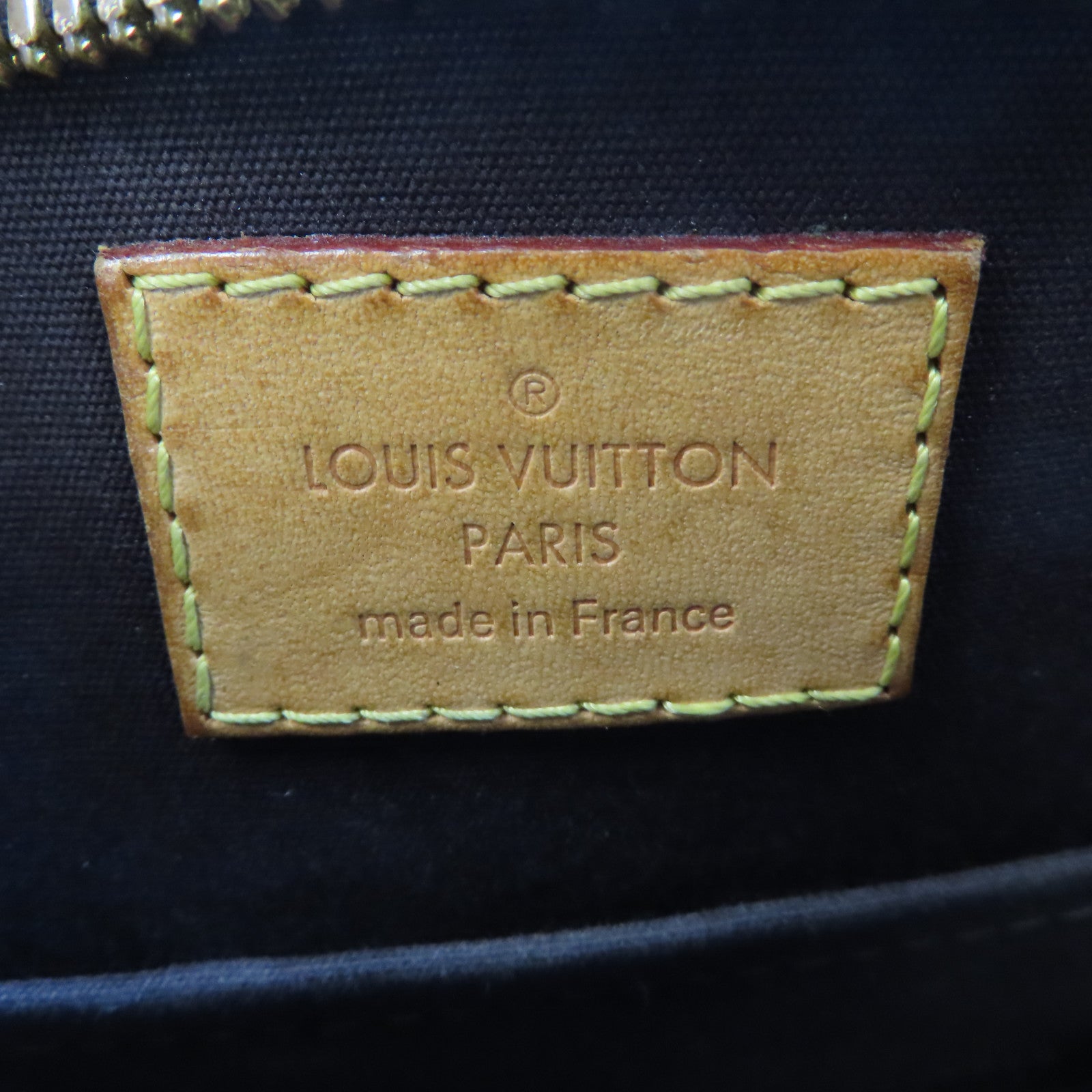 LOUIS VUITTON Vernis Alma BB金扣手挽肩背兩用袋酒紅色