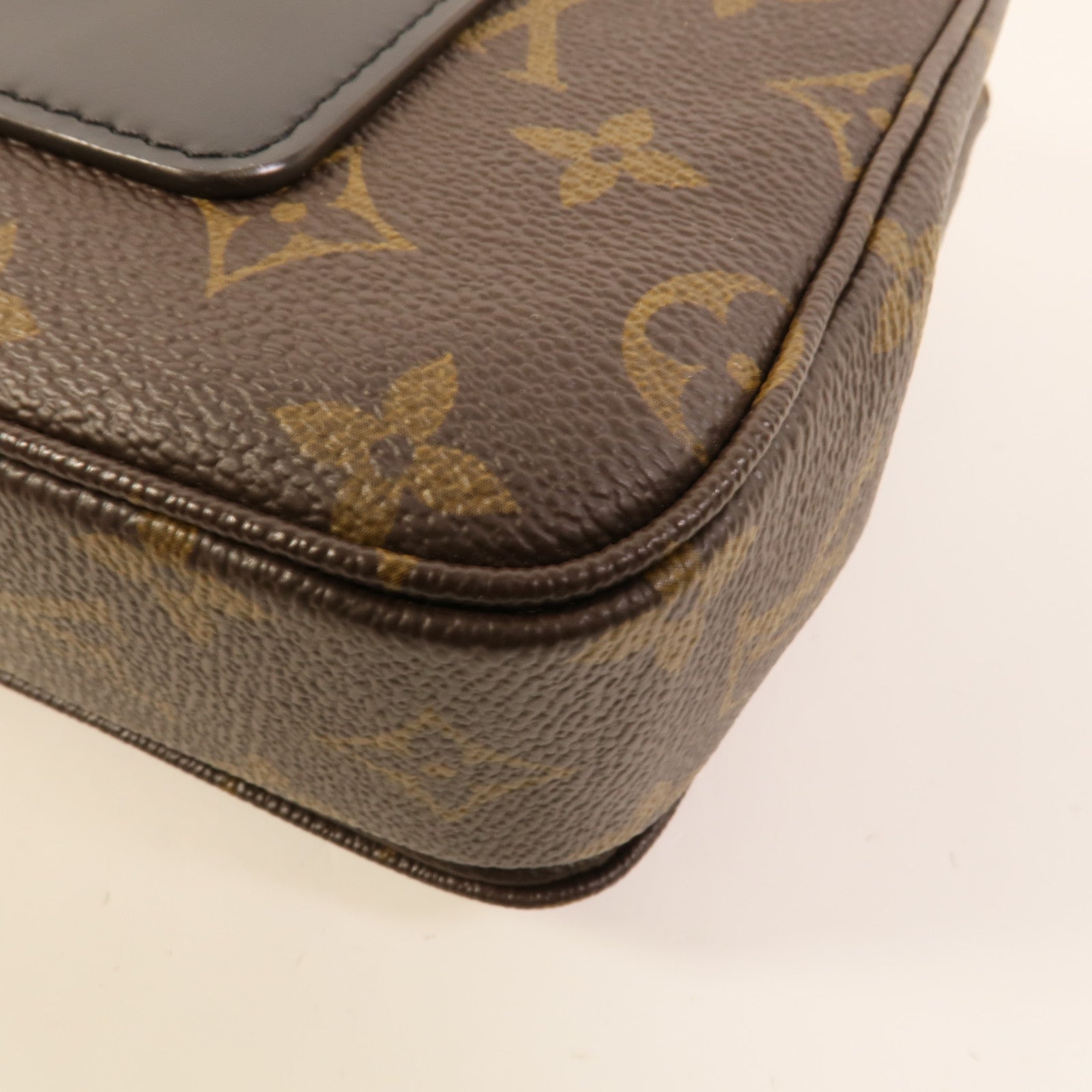 LOUIS VUITTON Monogram Marceau金扣肩背袋棕色