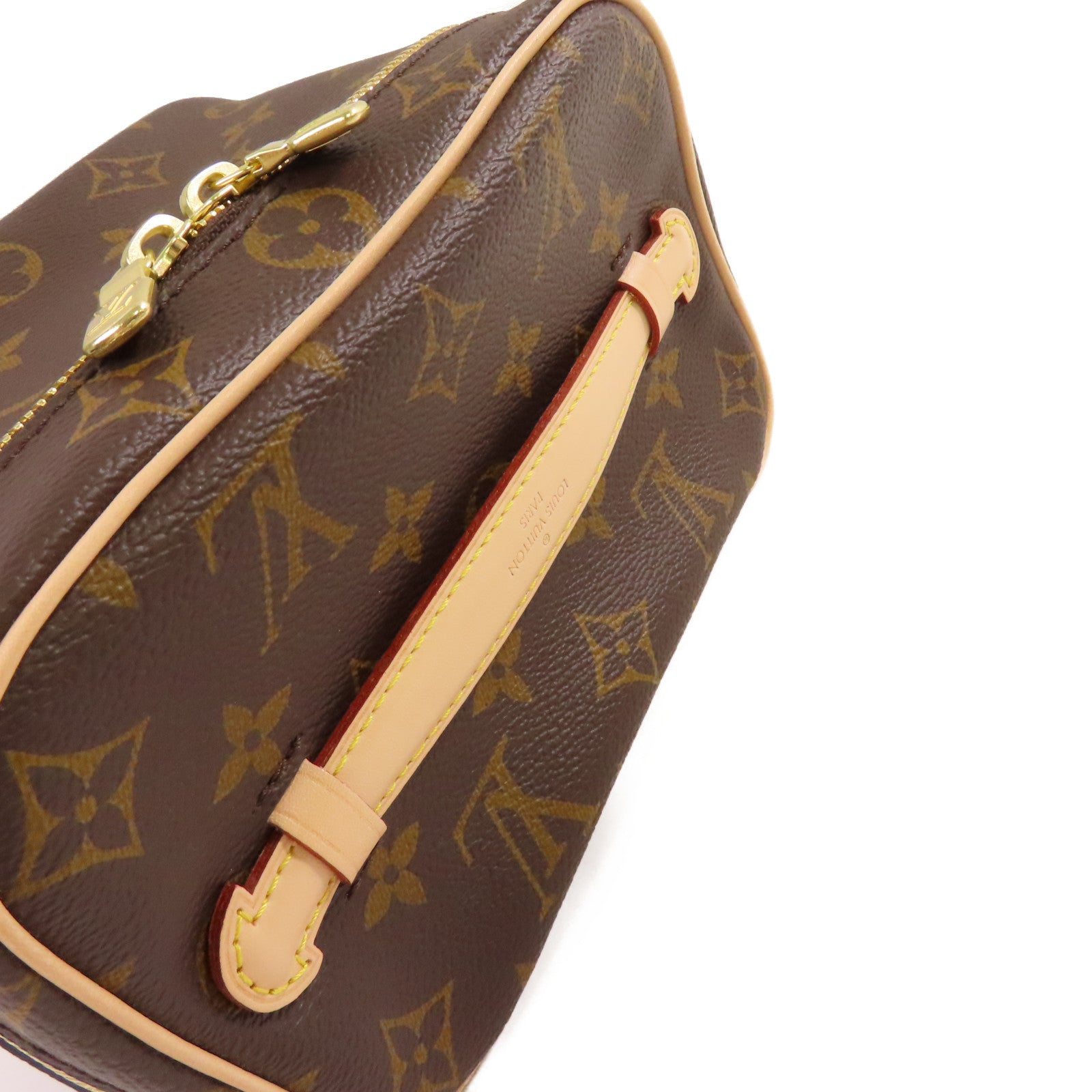 LOUIS VUITTON Monogram Nice Mini Beauty Case化妝袋/手拿包啡色