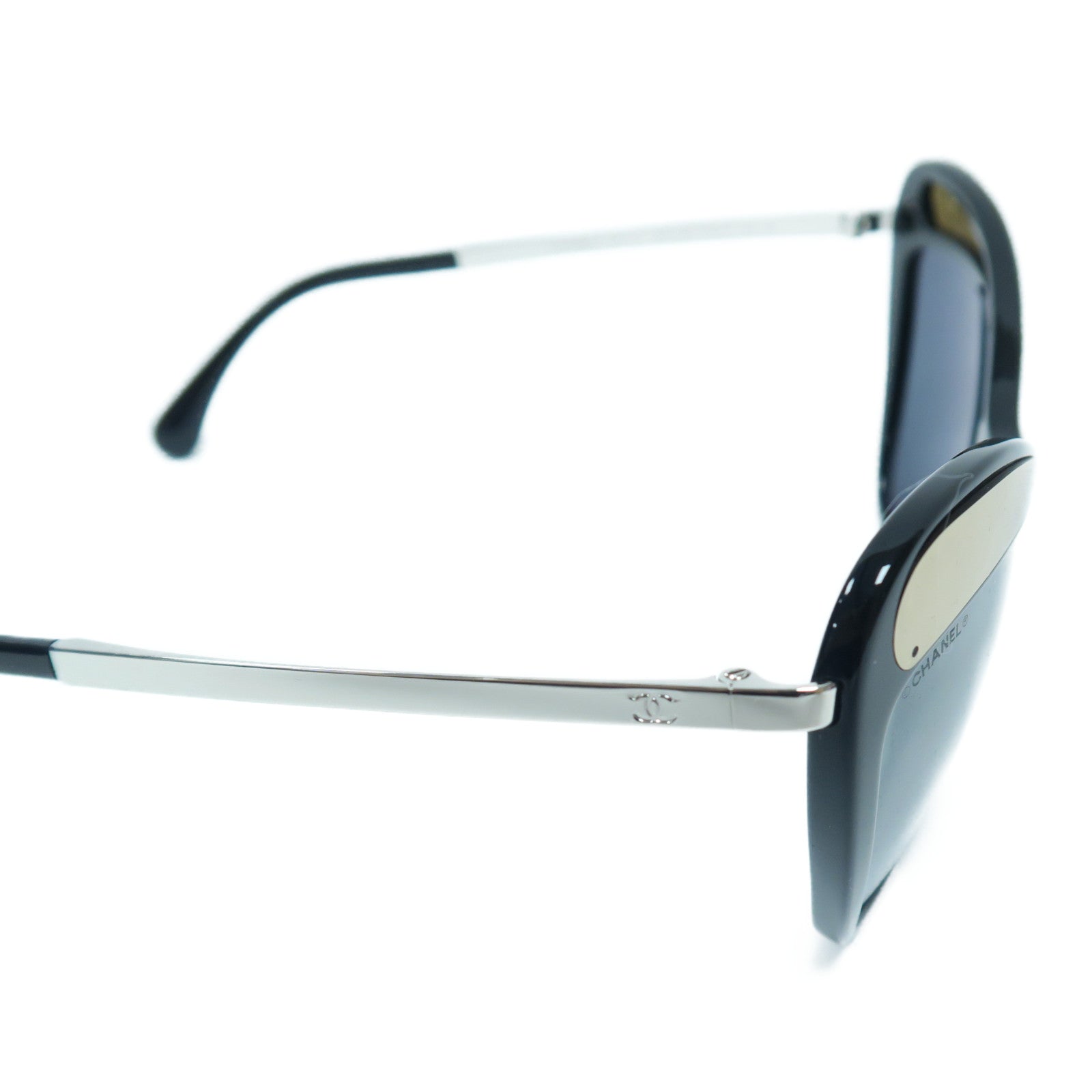 CHANEL 【激減優惠】PVC Sunglasses銀扣太陽眼鏡黑色