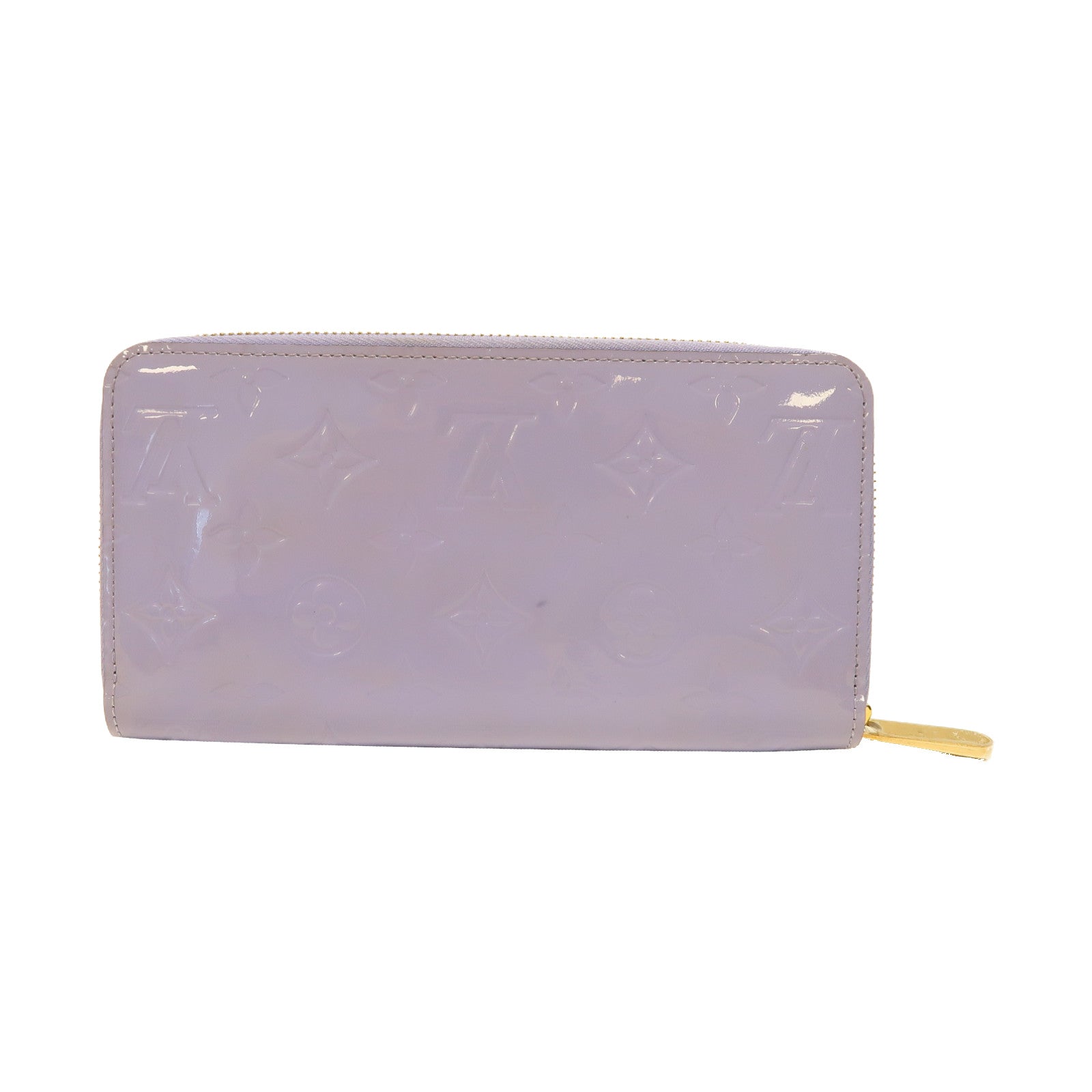 LOUIS VUITTON 【激減優惠】Vernis Zipper Long Wallet金扣長錢包淡紫色